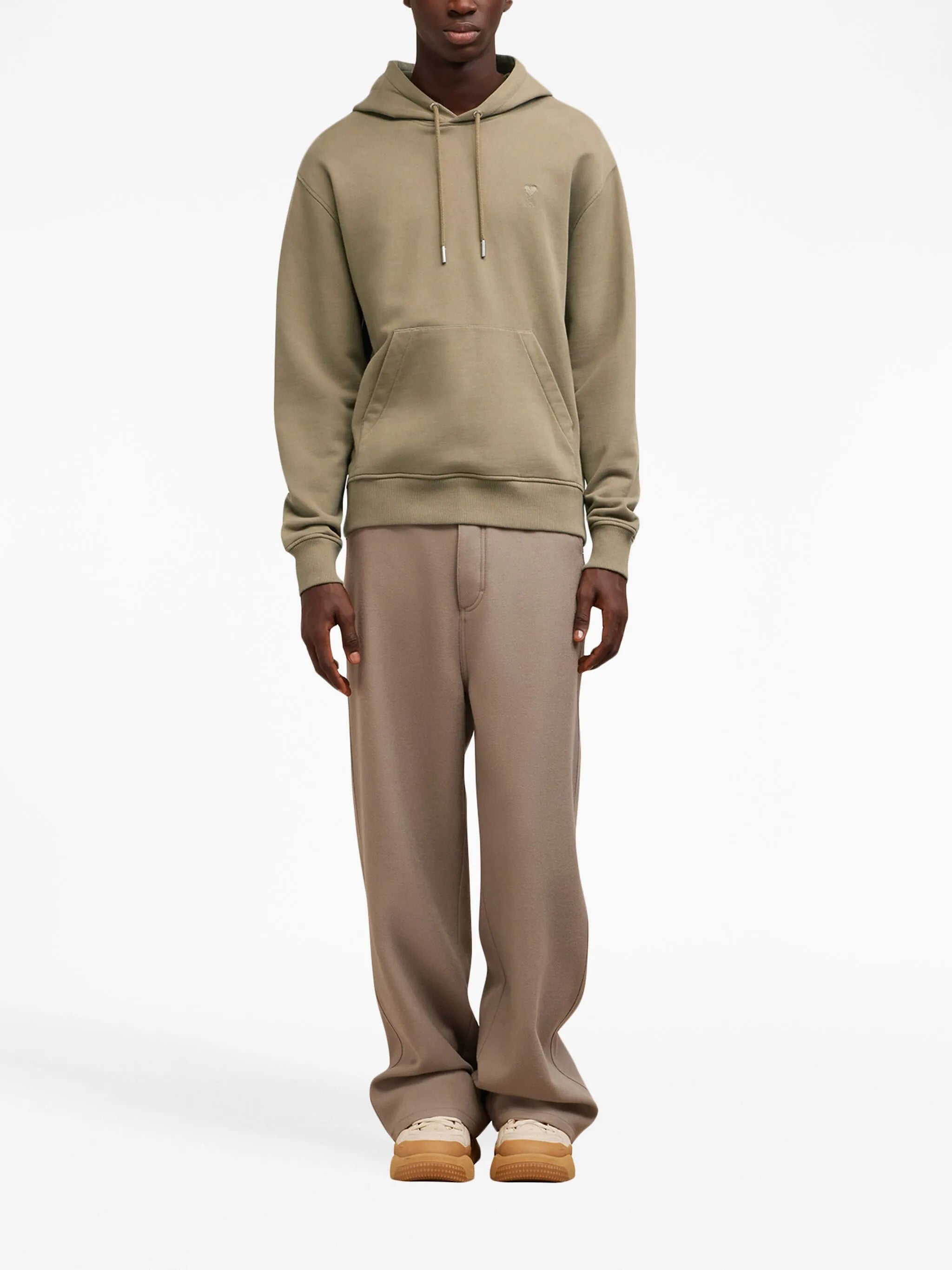 embroidered cotton hoodie