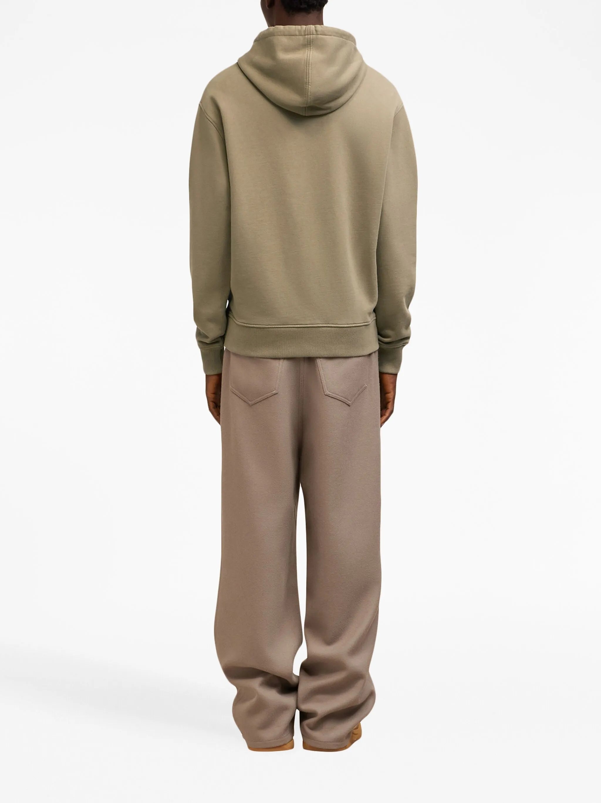 embroidered cotton hoodie