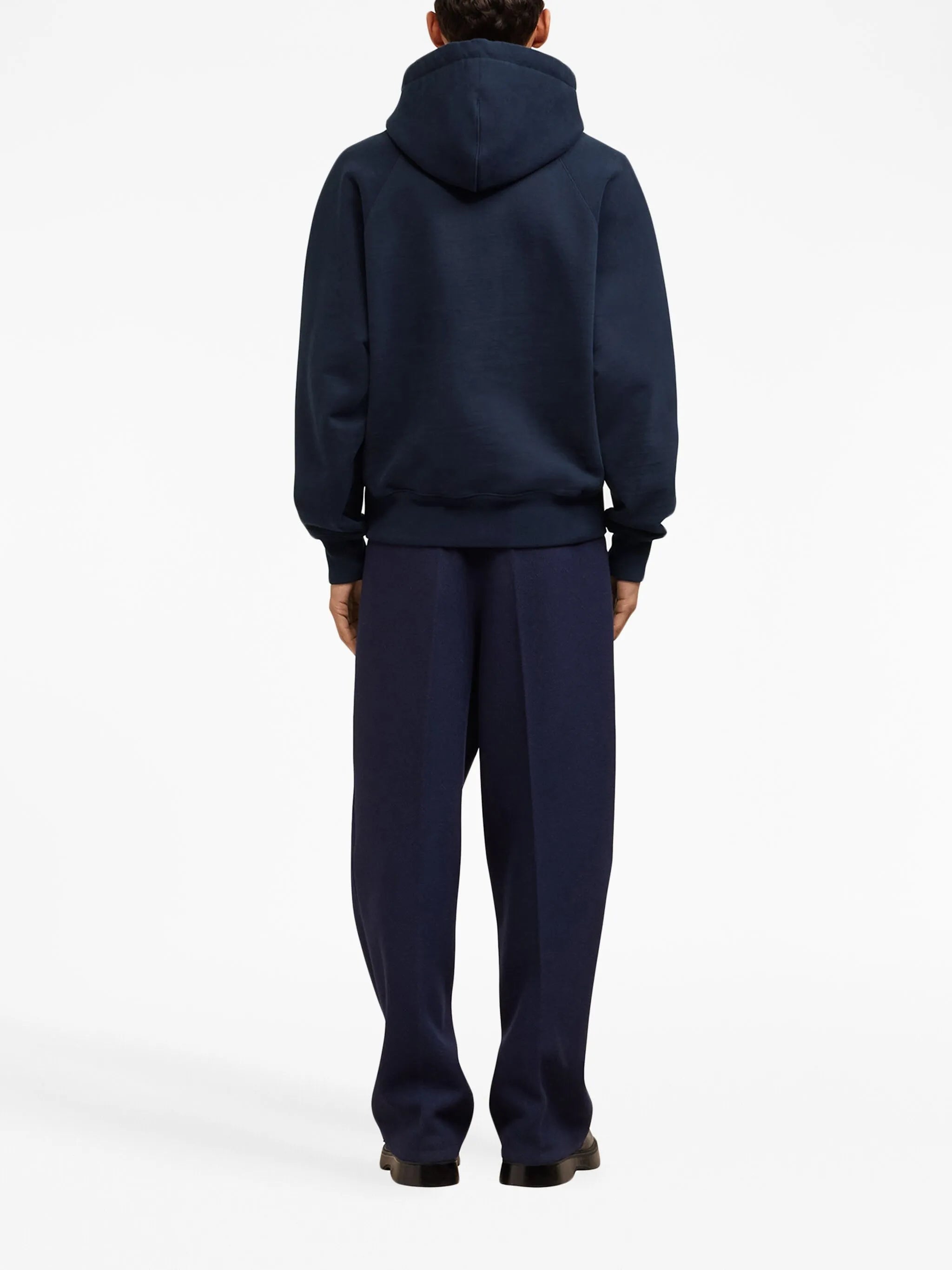 embroidered cotton hoodie