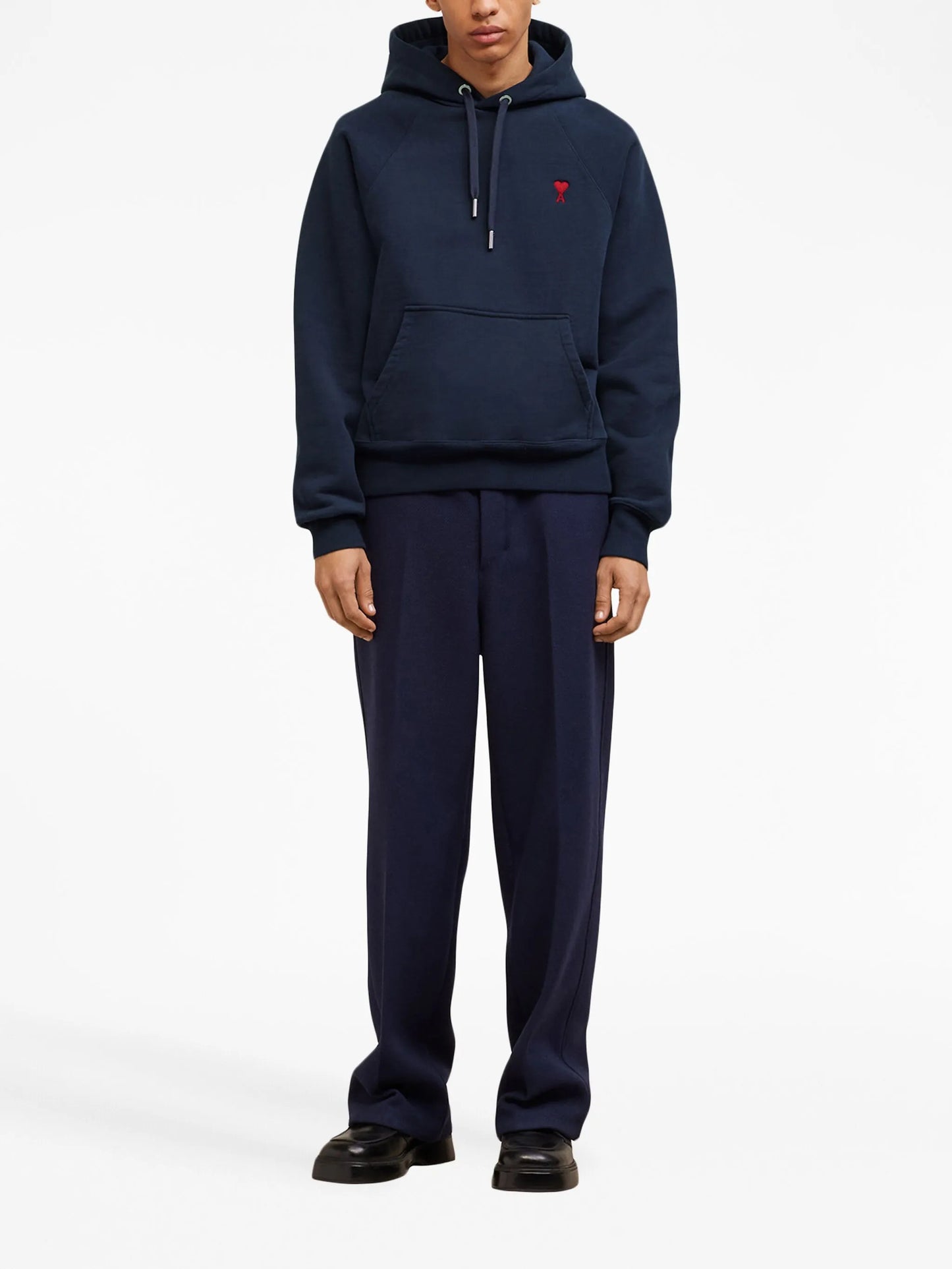 embroidered cotton hoodie
