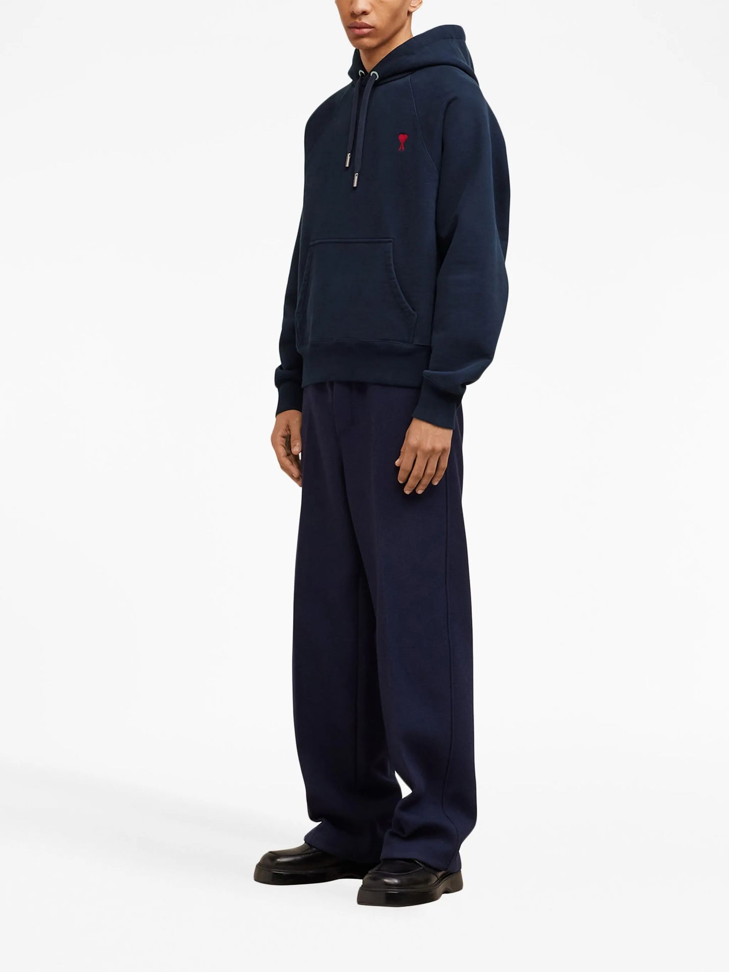 embroidered cotton hoodie