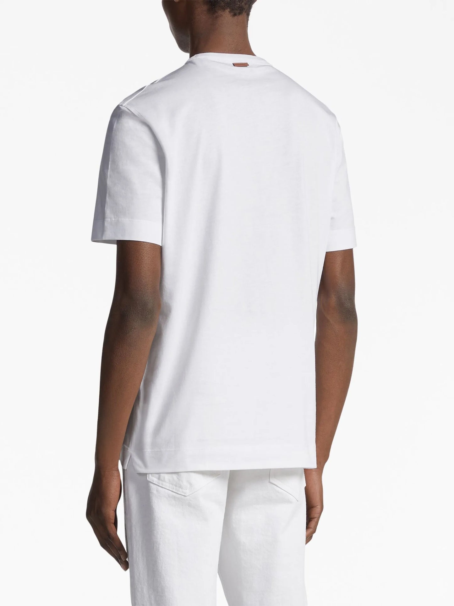 logo-embroidered cotton T-shirt
