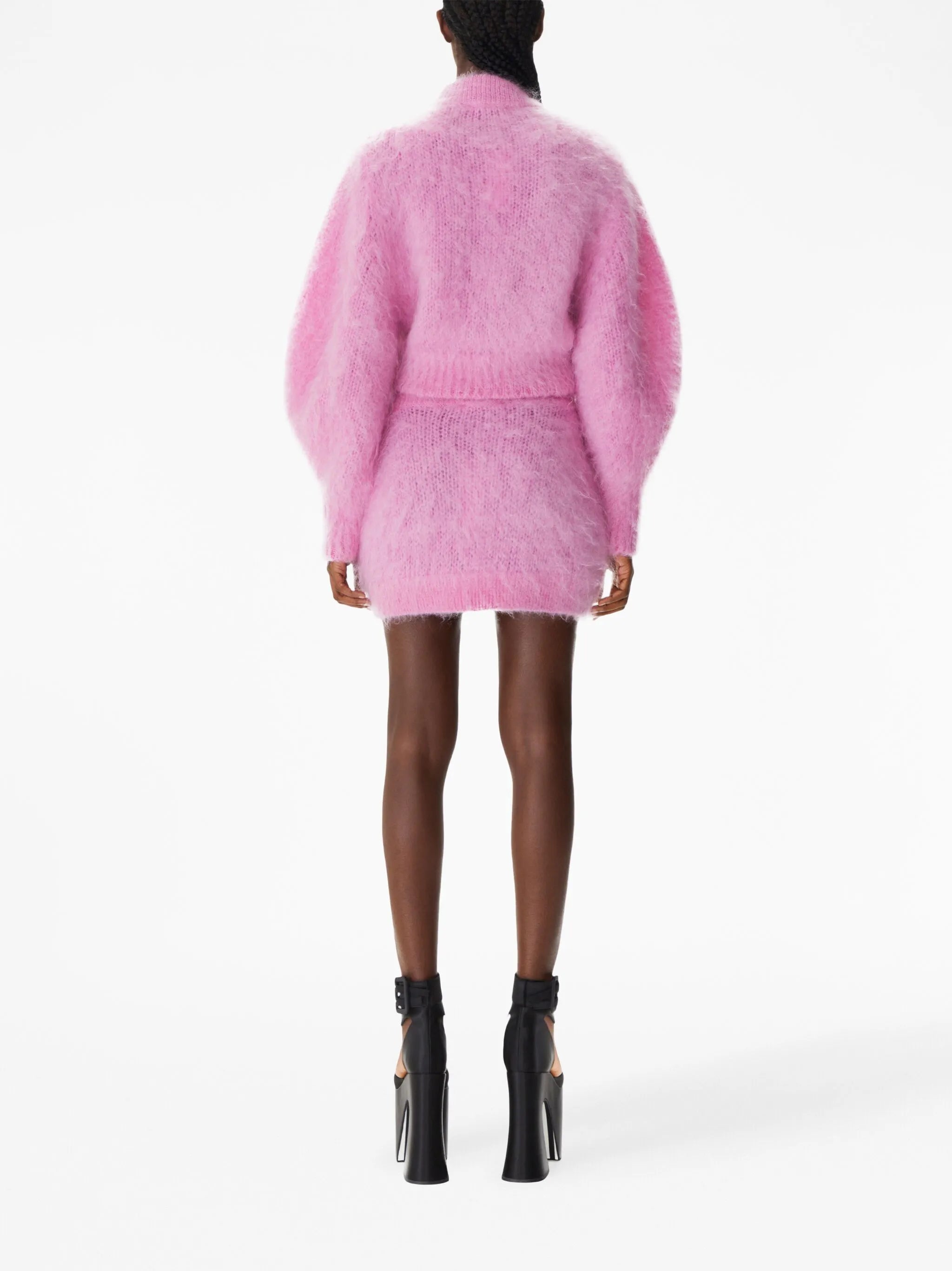 mohair-blend mini skirt