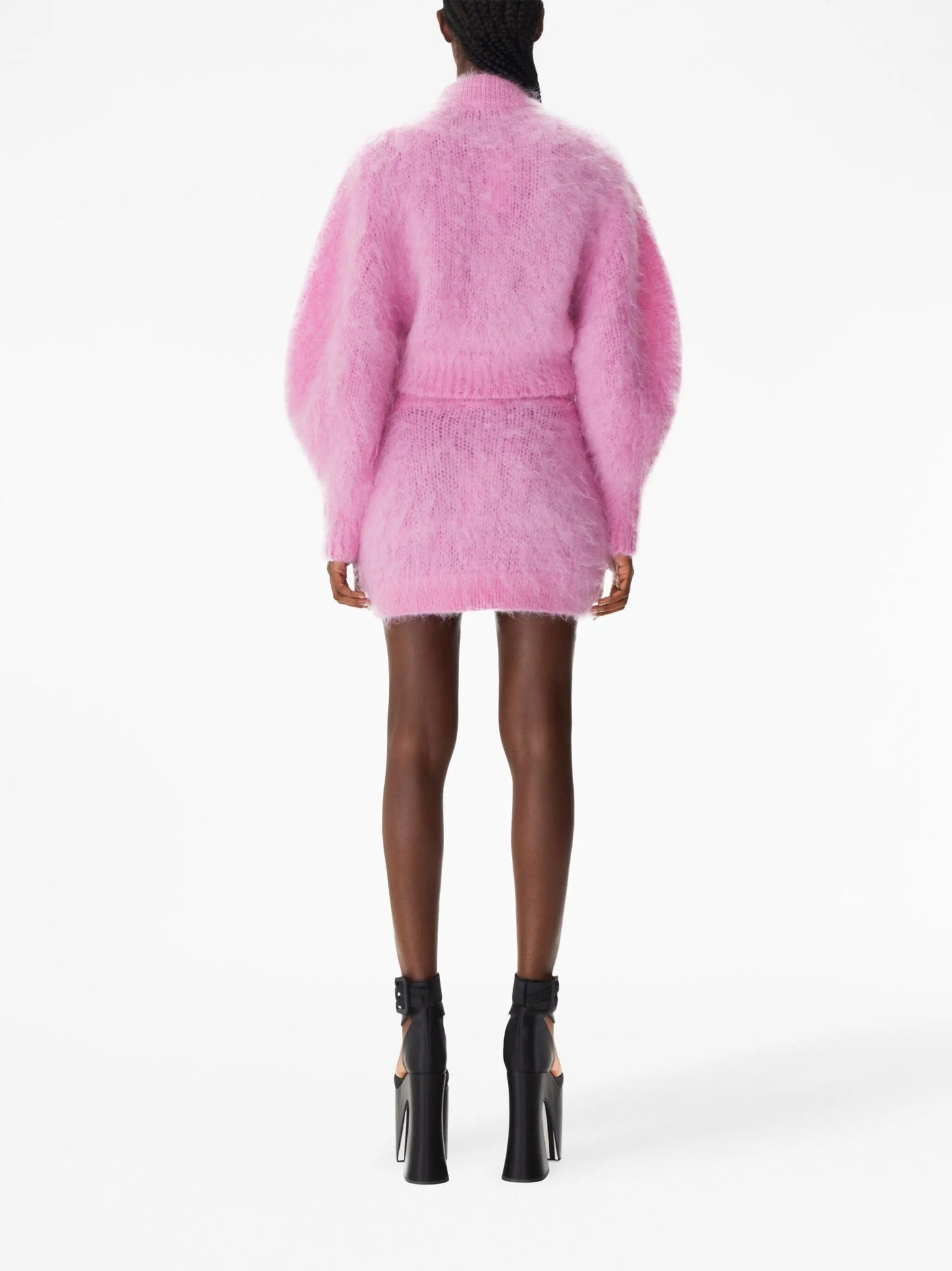 mohair-blend mini skirt