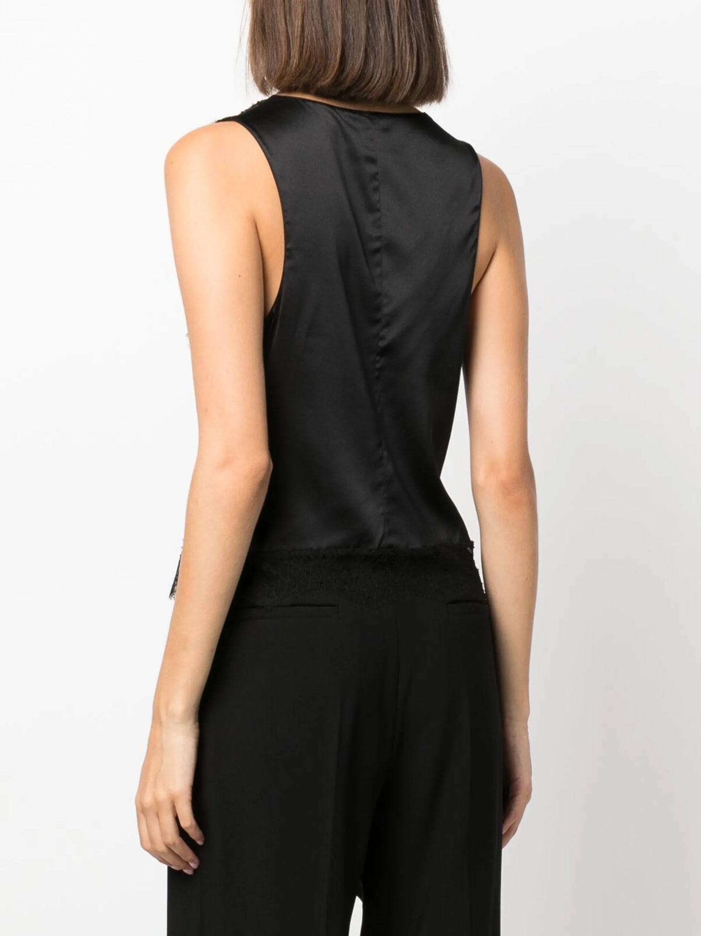 silk-satin lace camisole top