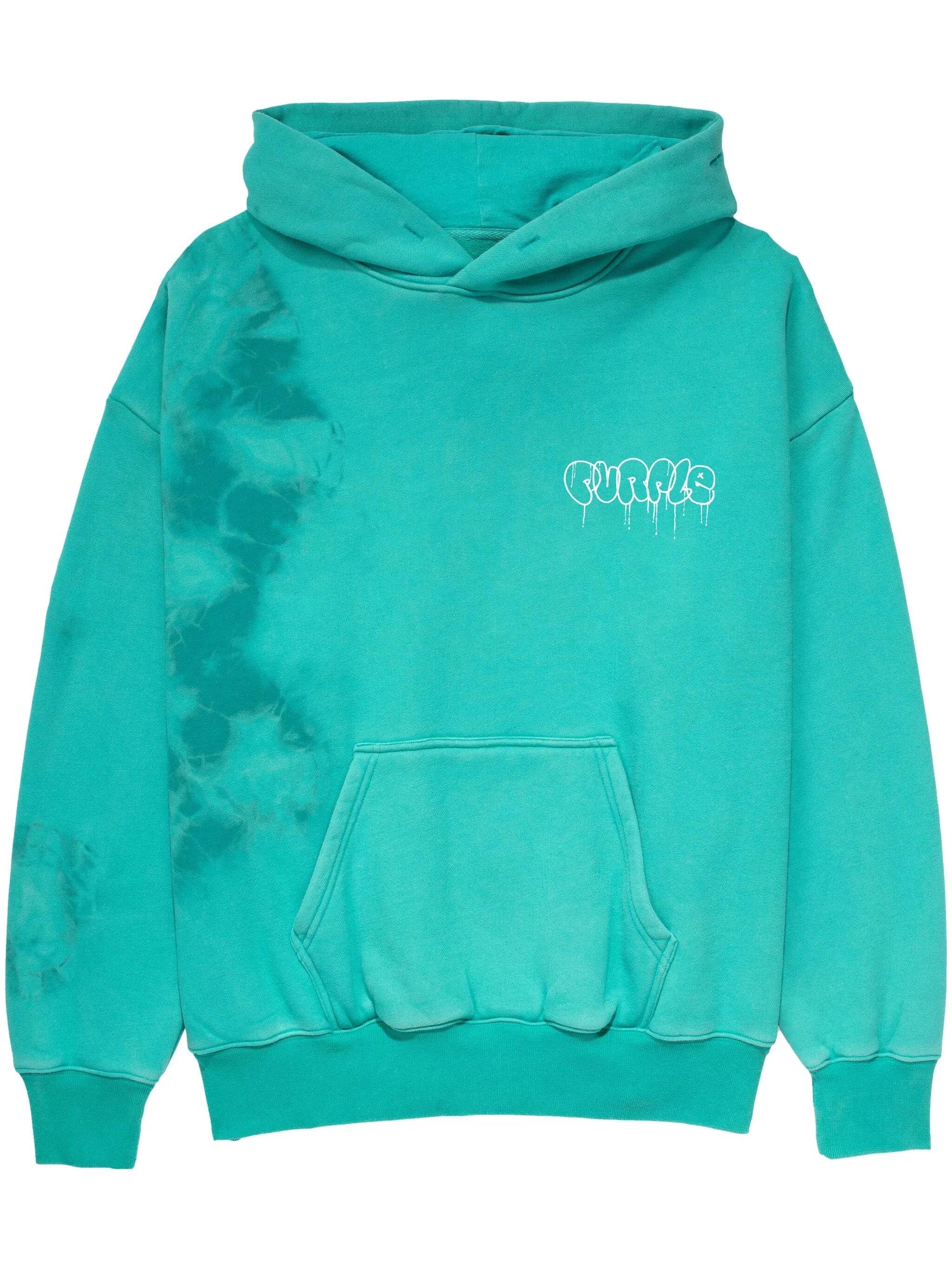 tie-dye logo-print hoodie