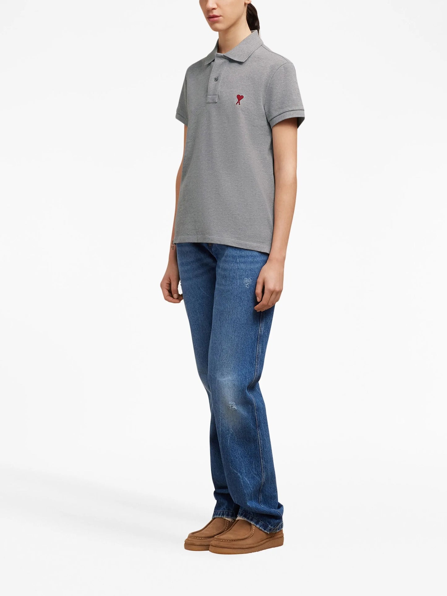 logo-embroidered cotton polo shirt