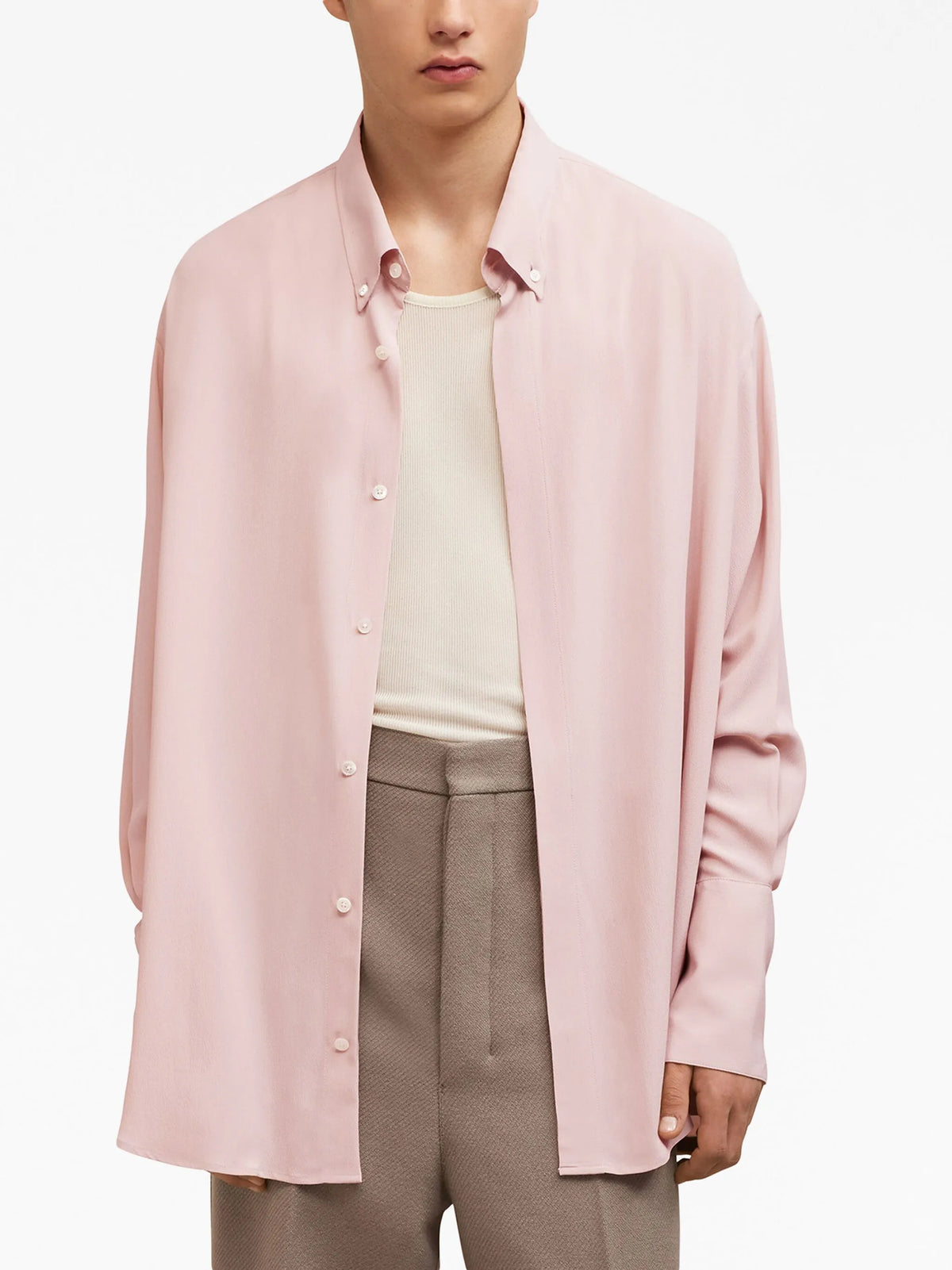 button-down oversized shirt