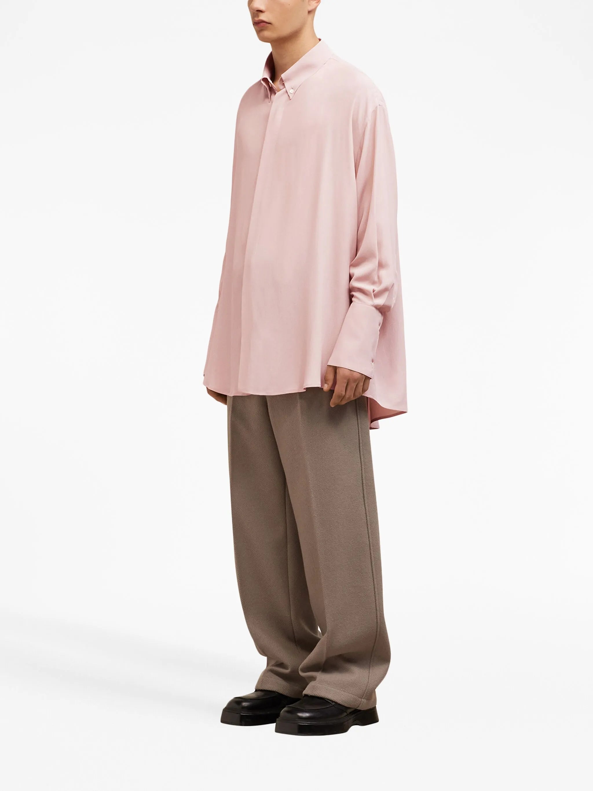 button-down oversized shirt