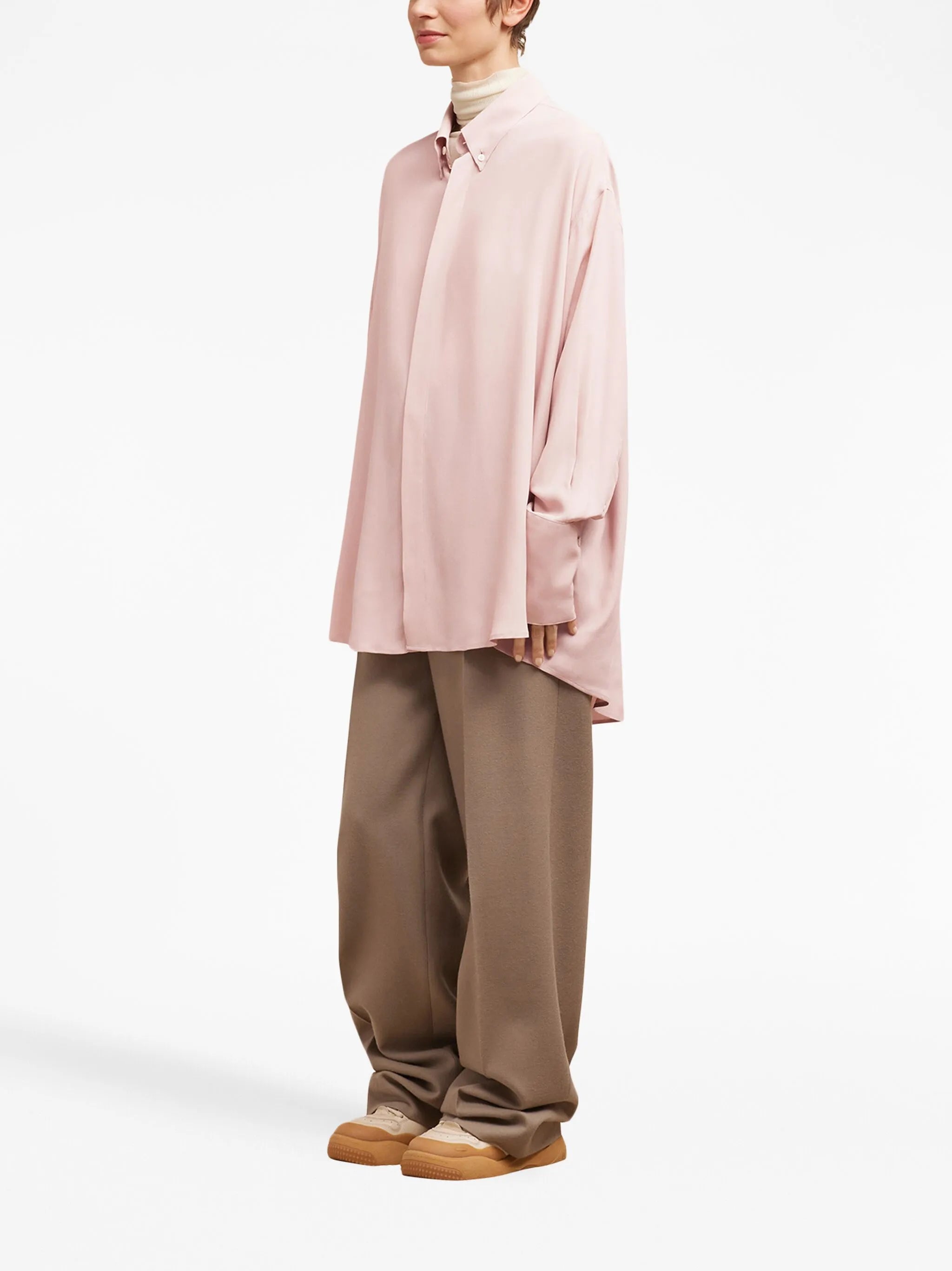 button-down oversized shirt