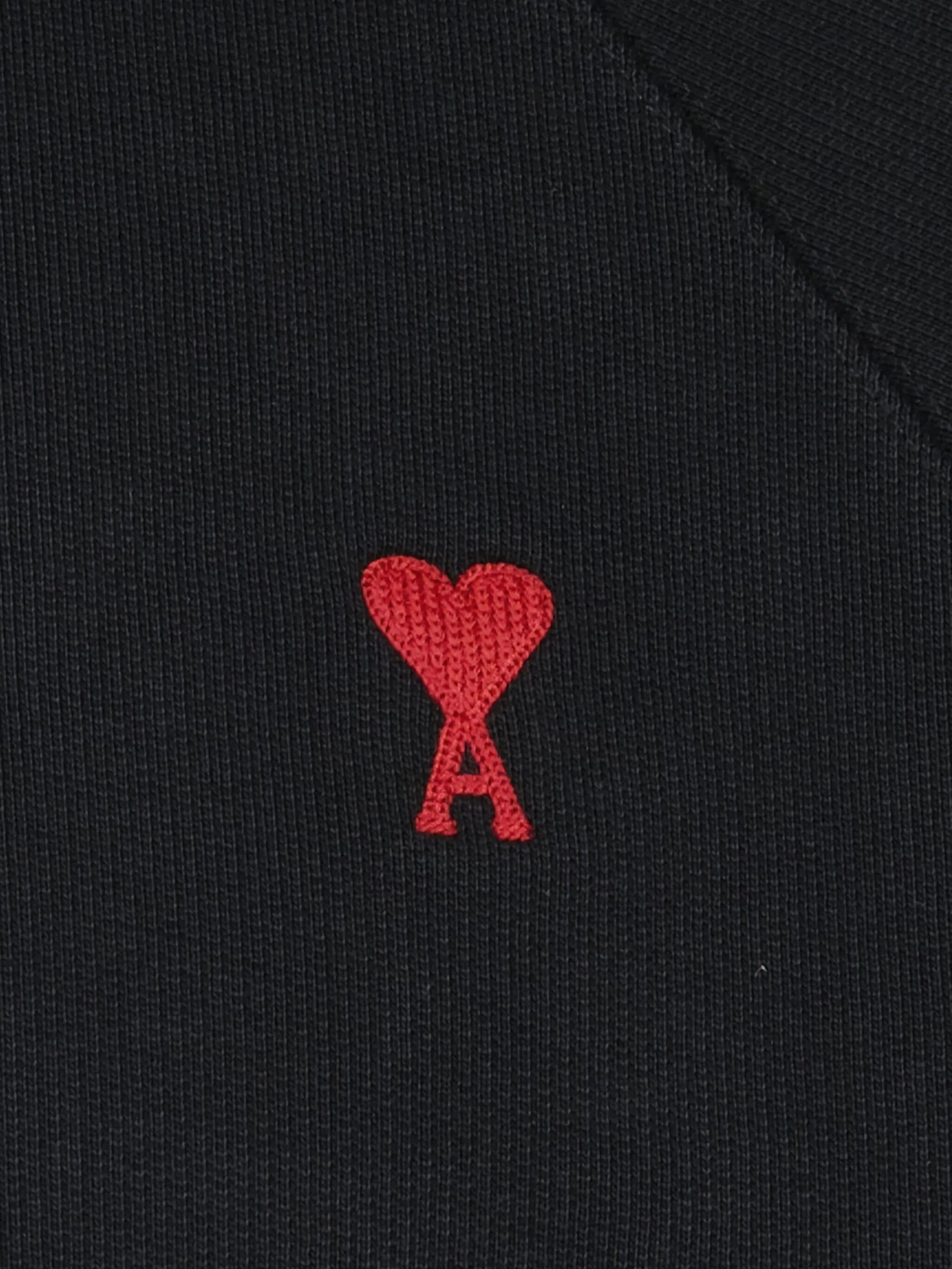 Ami de Coeur-embroidered zip-up hoodie