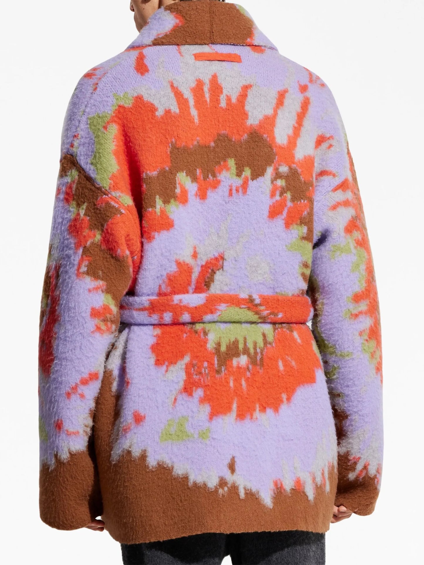 x The Elder Statesman intarsia cashmere-wool robe