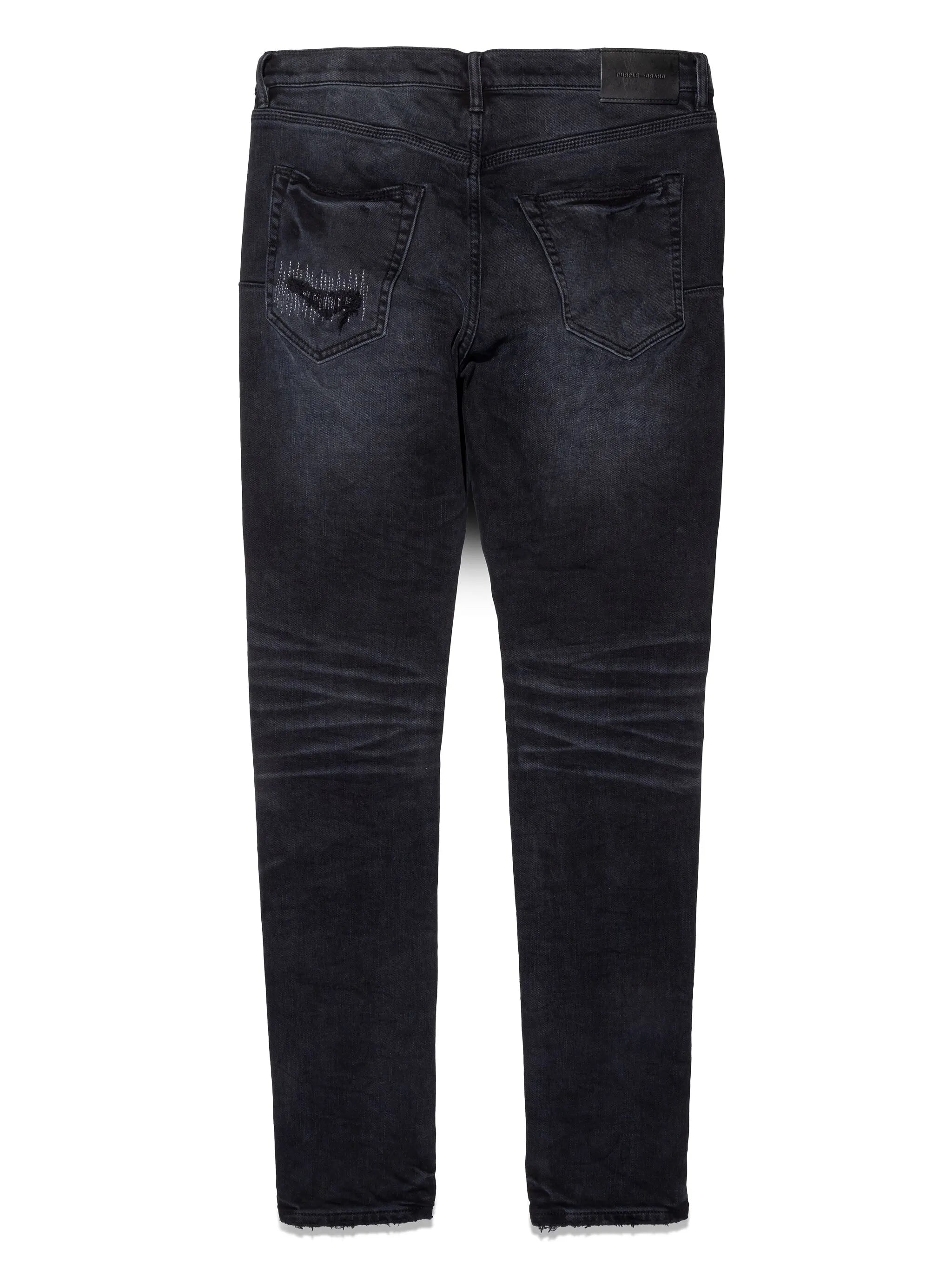 Lurex Repair Overdye Jeans In Black