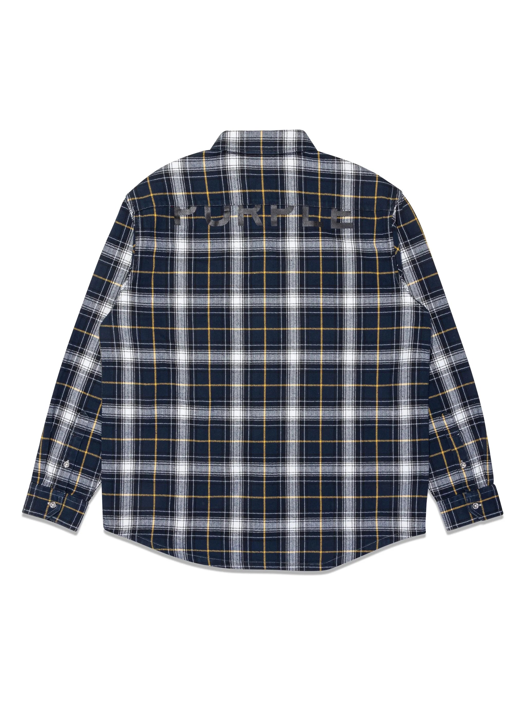 check-print cotton shirt