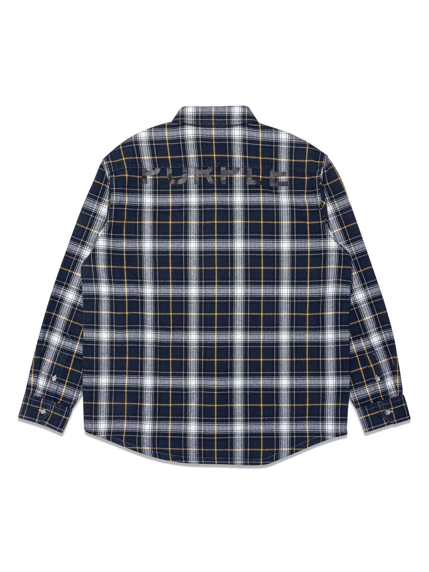 check-print cotton shirt