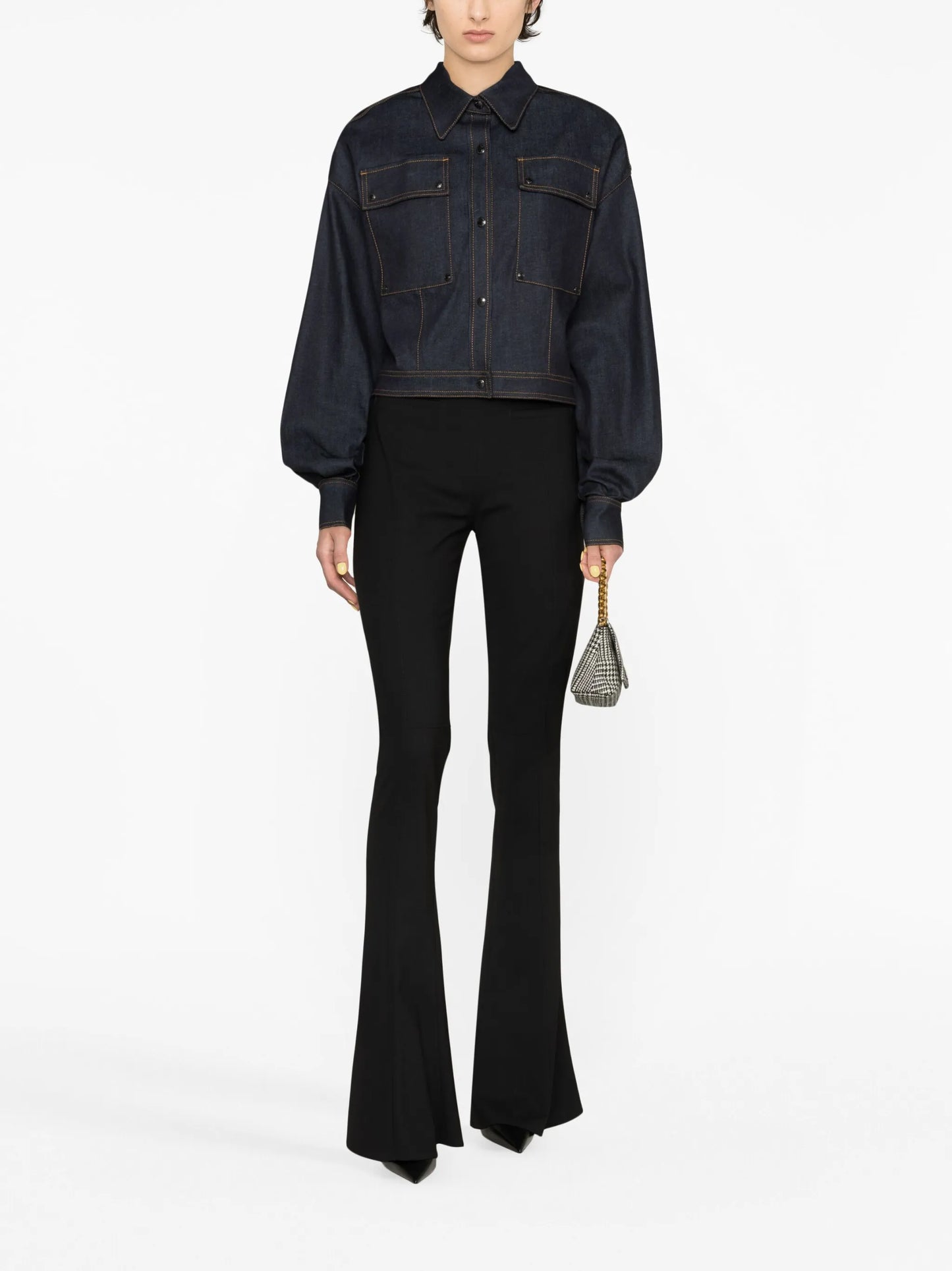 cropped denim jacket