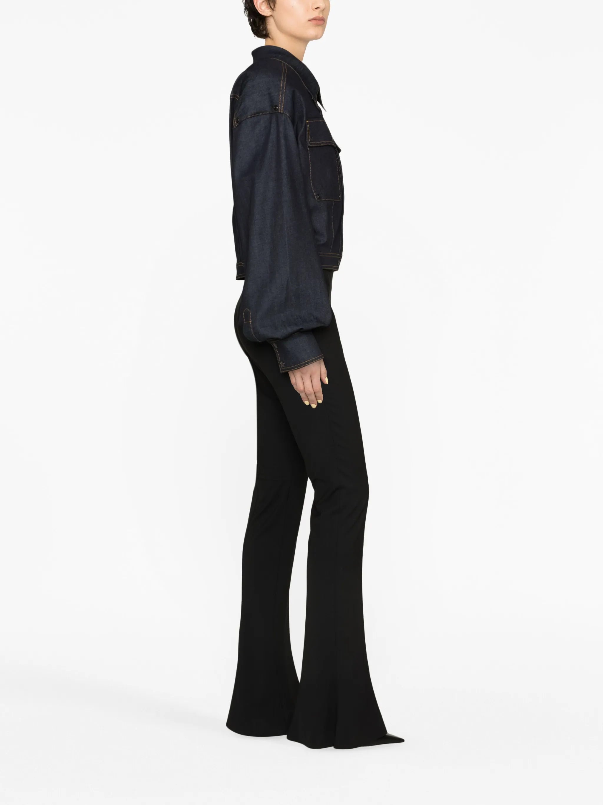 cropped denim jacket