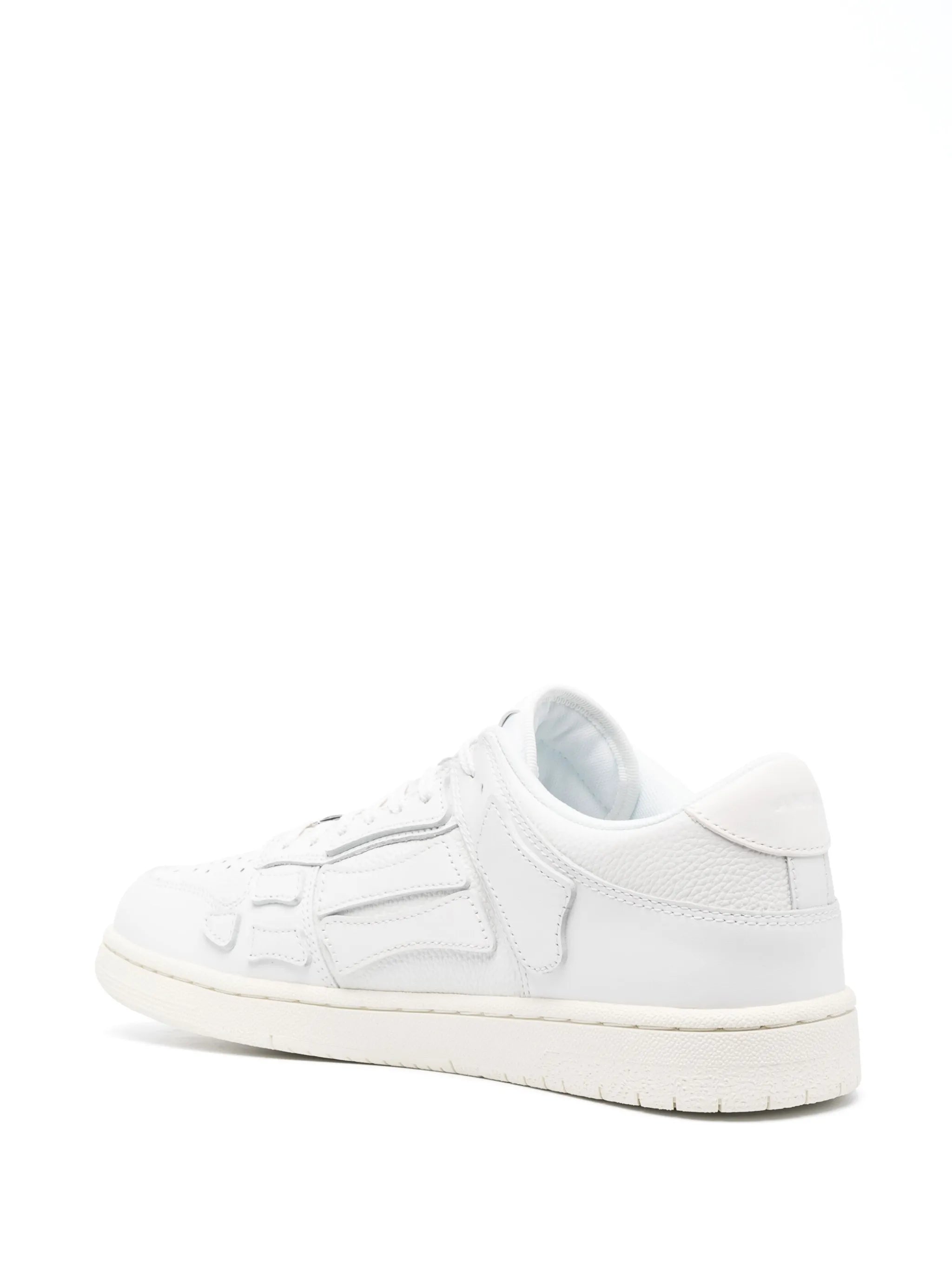 Skel-top leather low-top sneakers