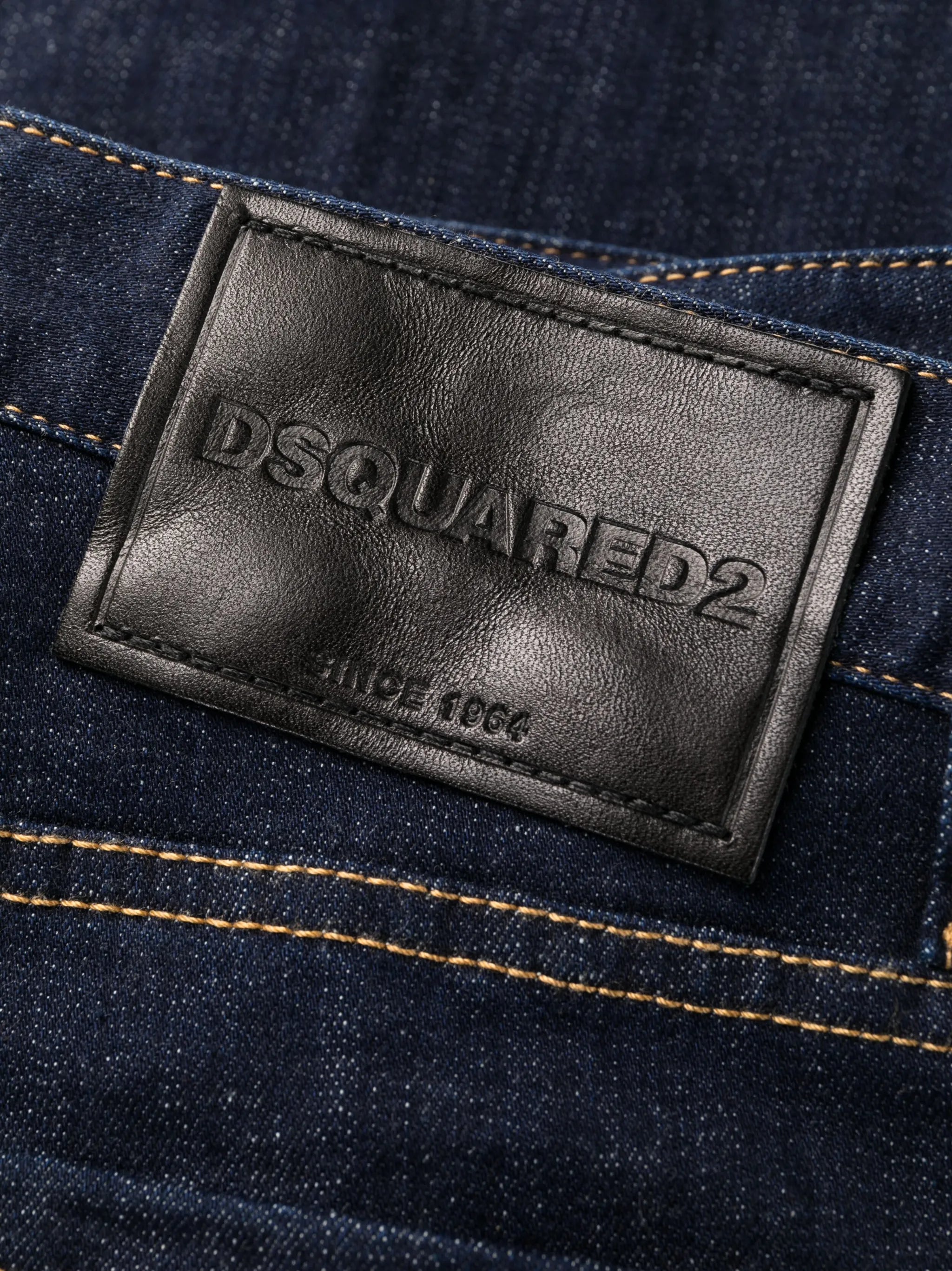 straight-leg denim jeans