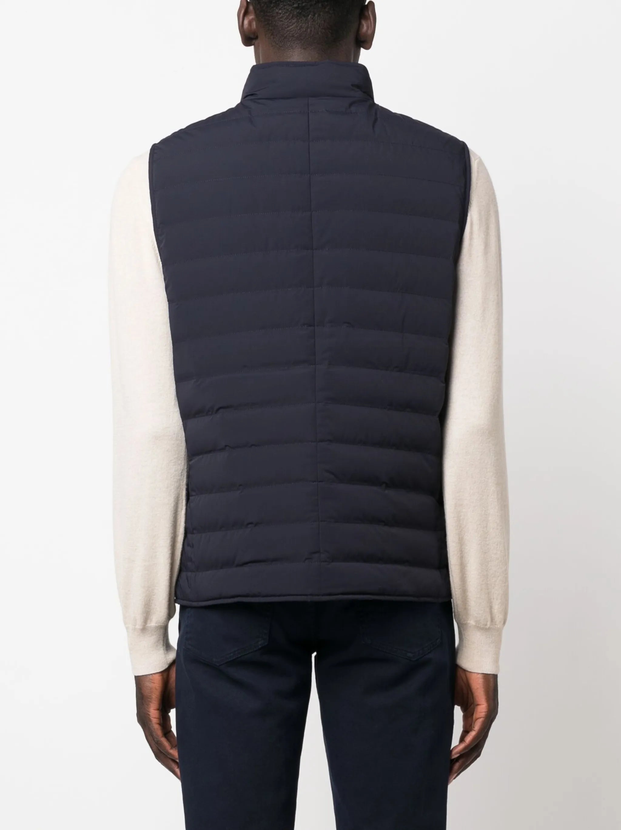 button-up padded gilet