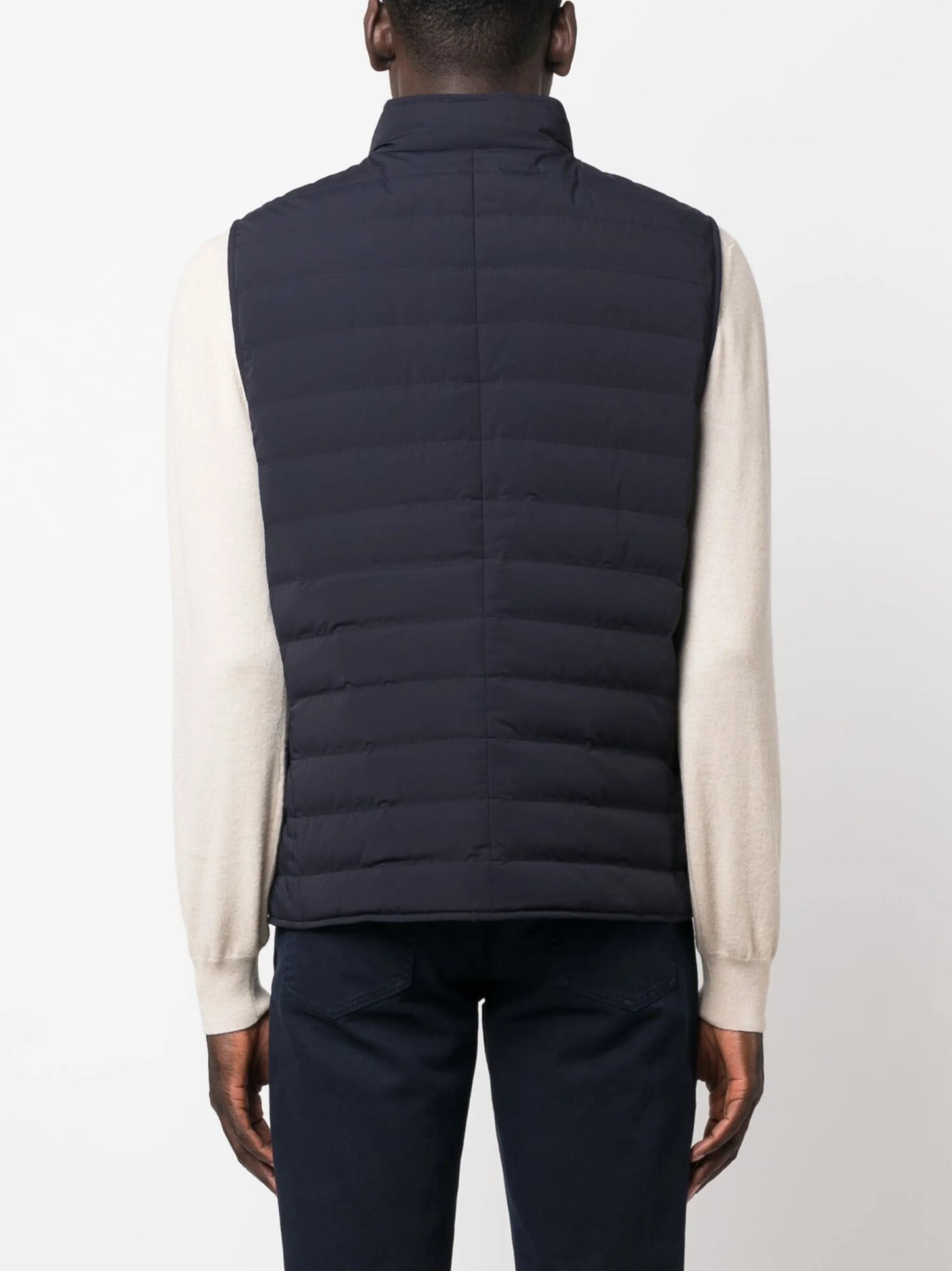 button-up padded gilet