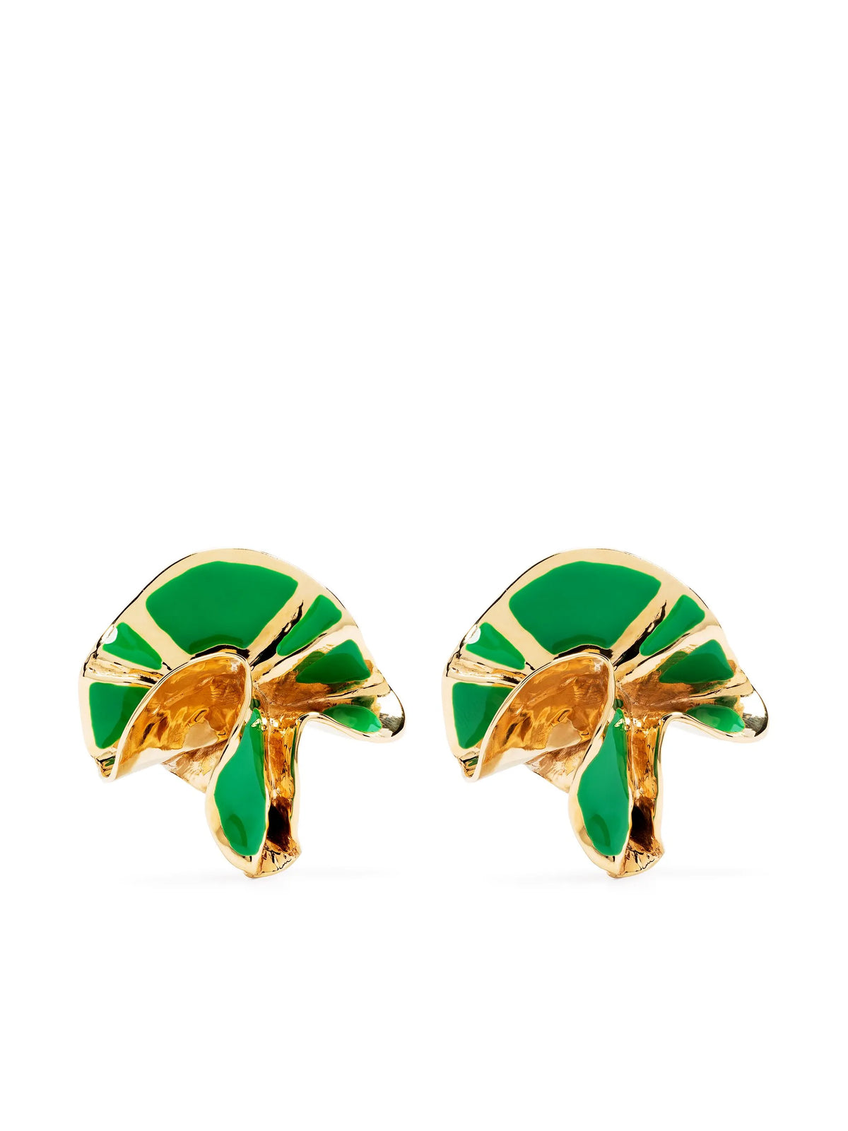 Delphin flower earrings