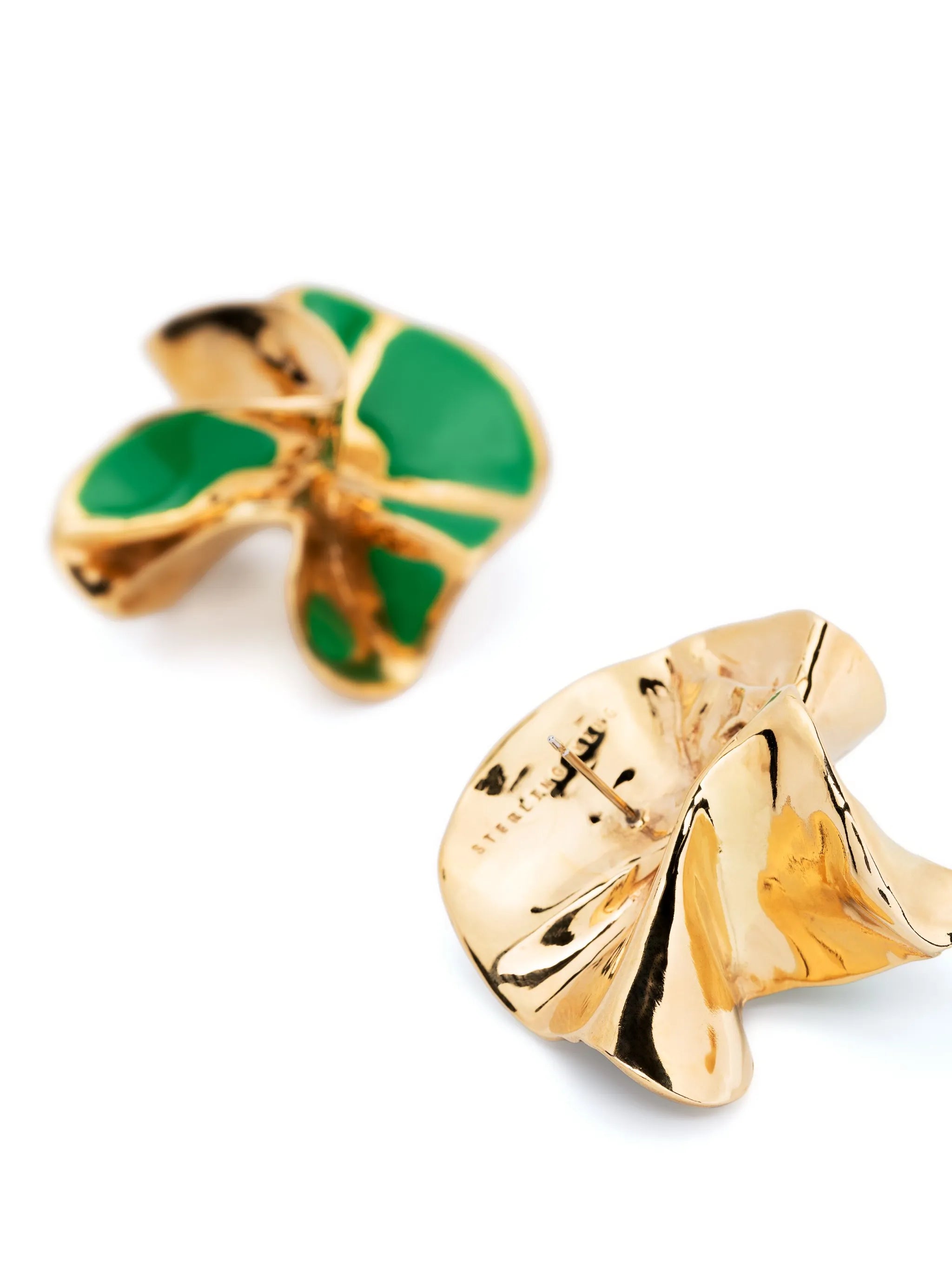 Delphin flower earrings