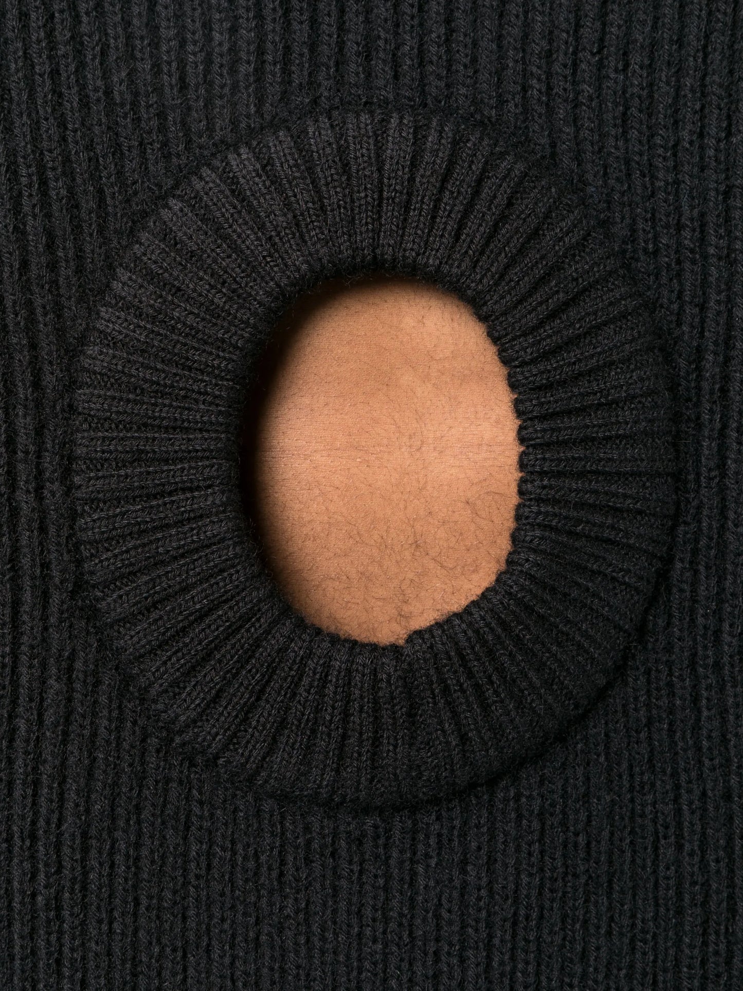 CH Hole ribbed-knit sweatshirt
