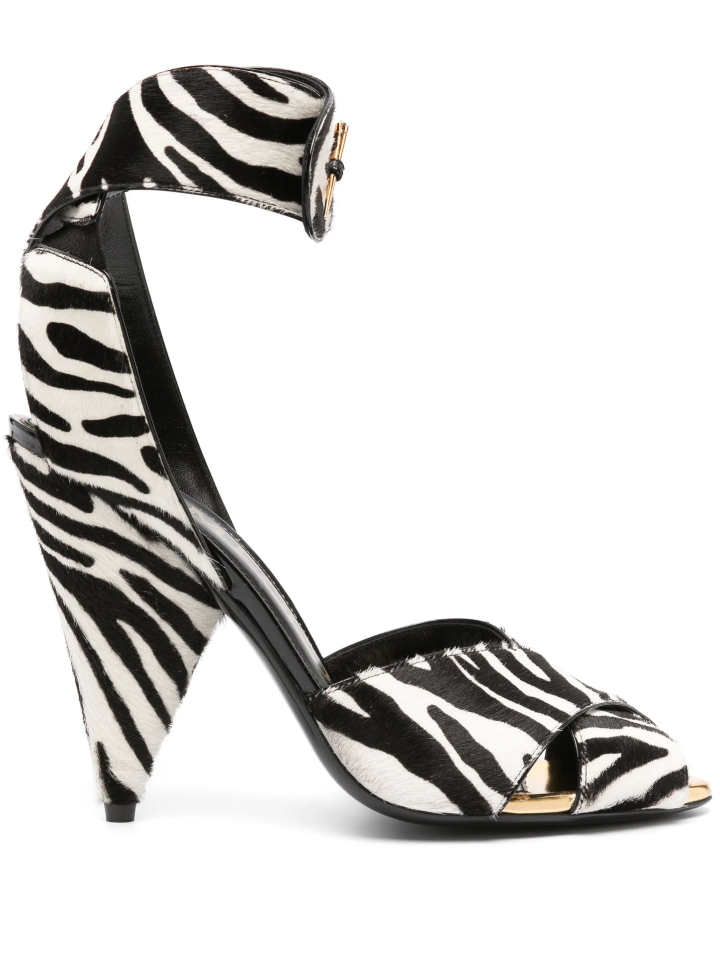 Vertigo 130mm zebra-print sandals