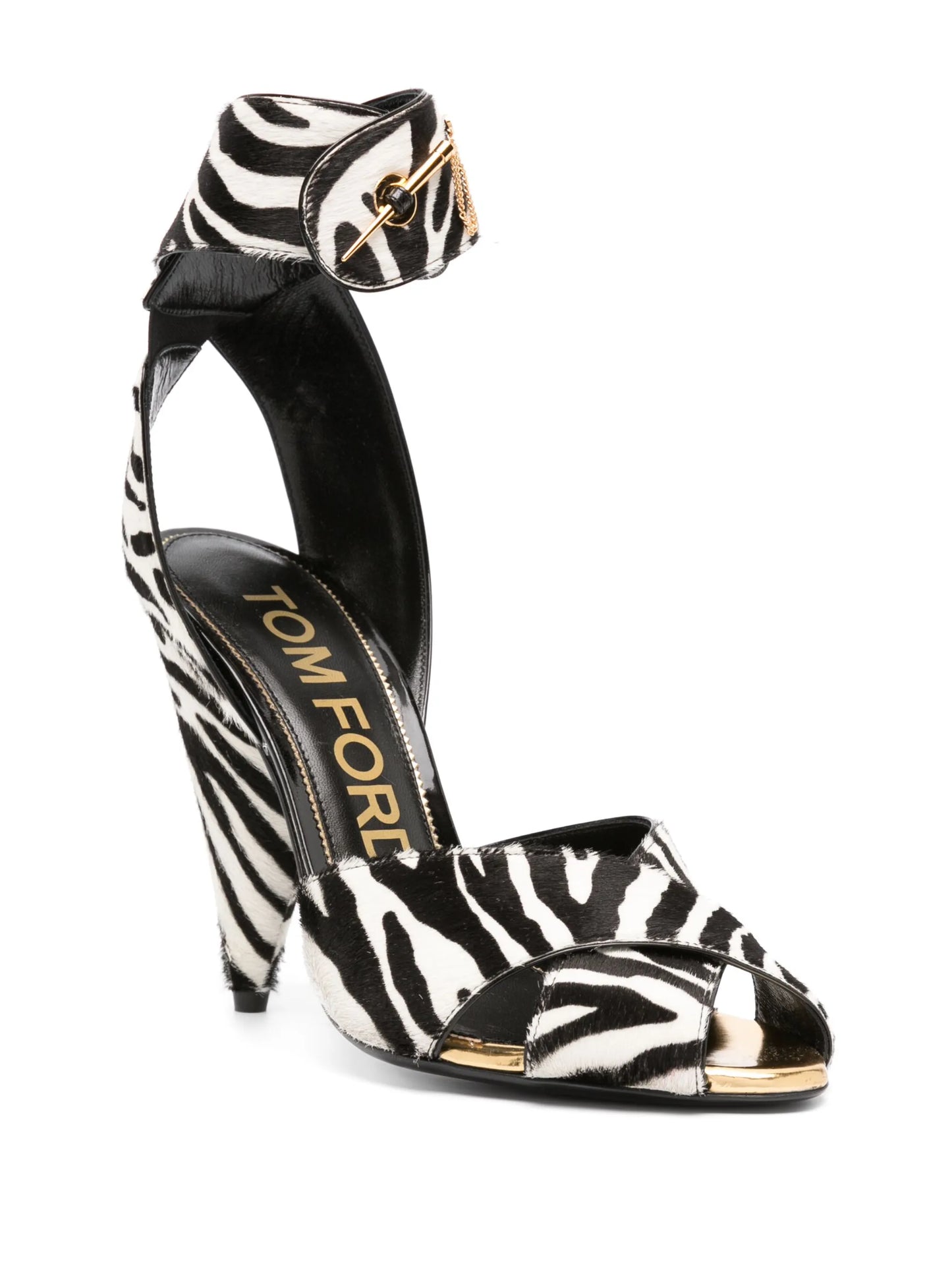 Vertigo 130mm zebra-print sandals