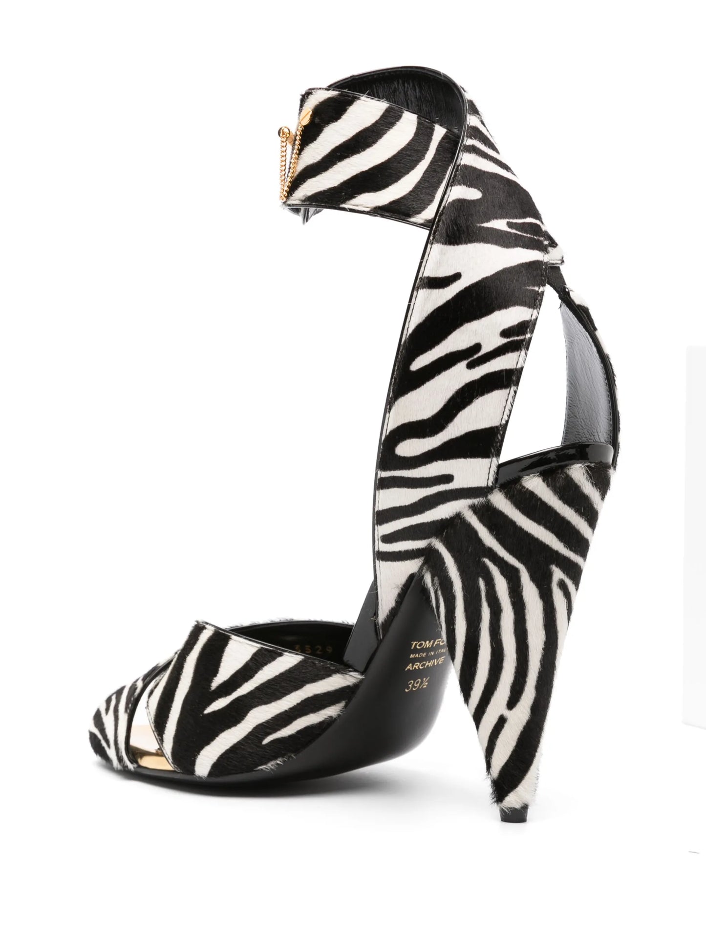 Vertigo 130mm zebra-print sandals