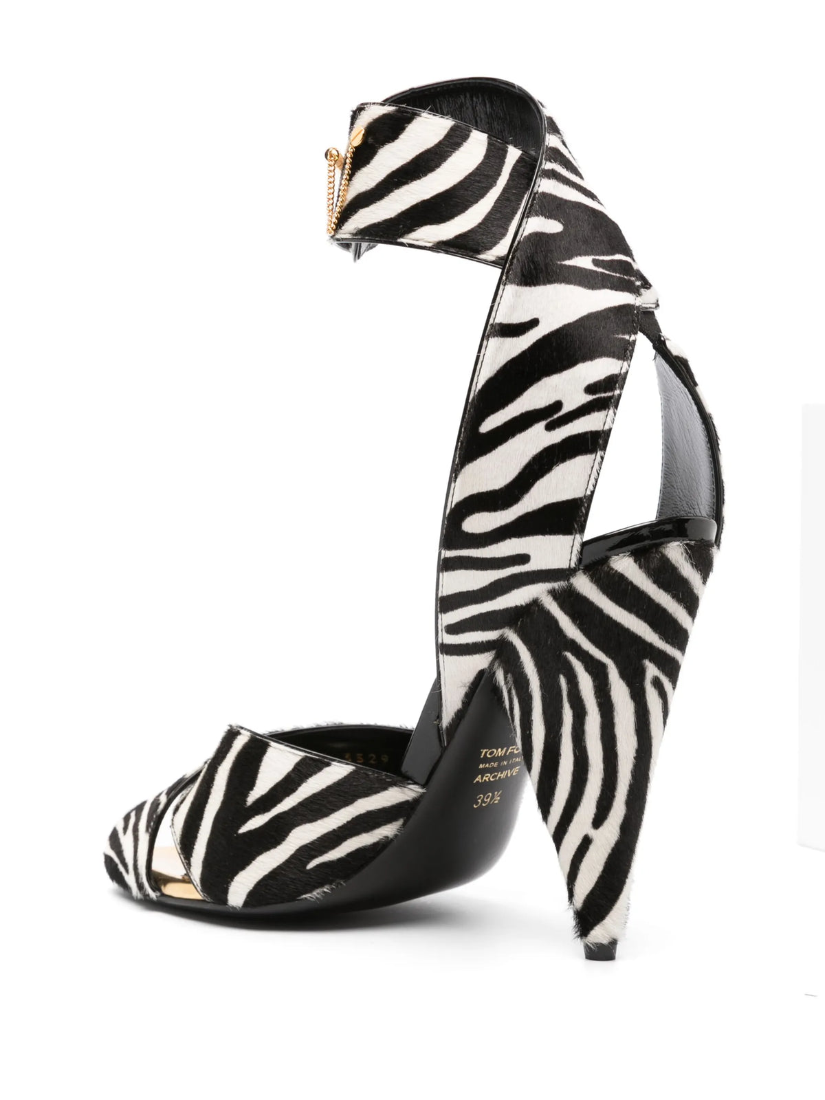 Vertigo 130mm zebra-print sandals