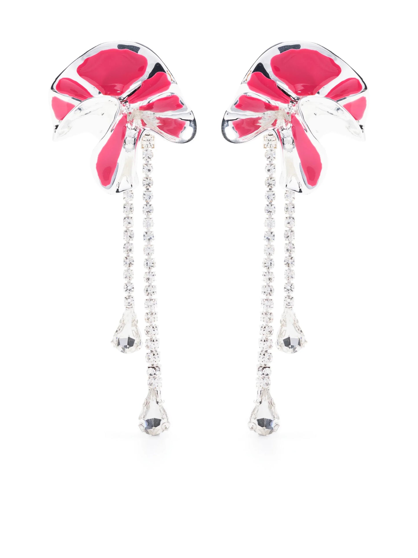 Sylvia enamel crystal drop earrings