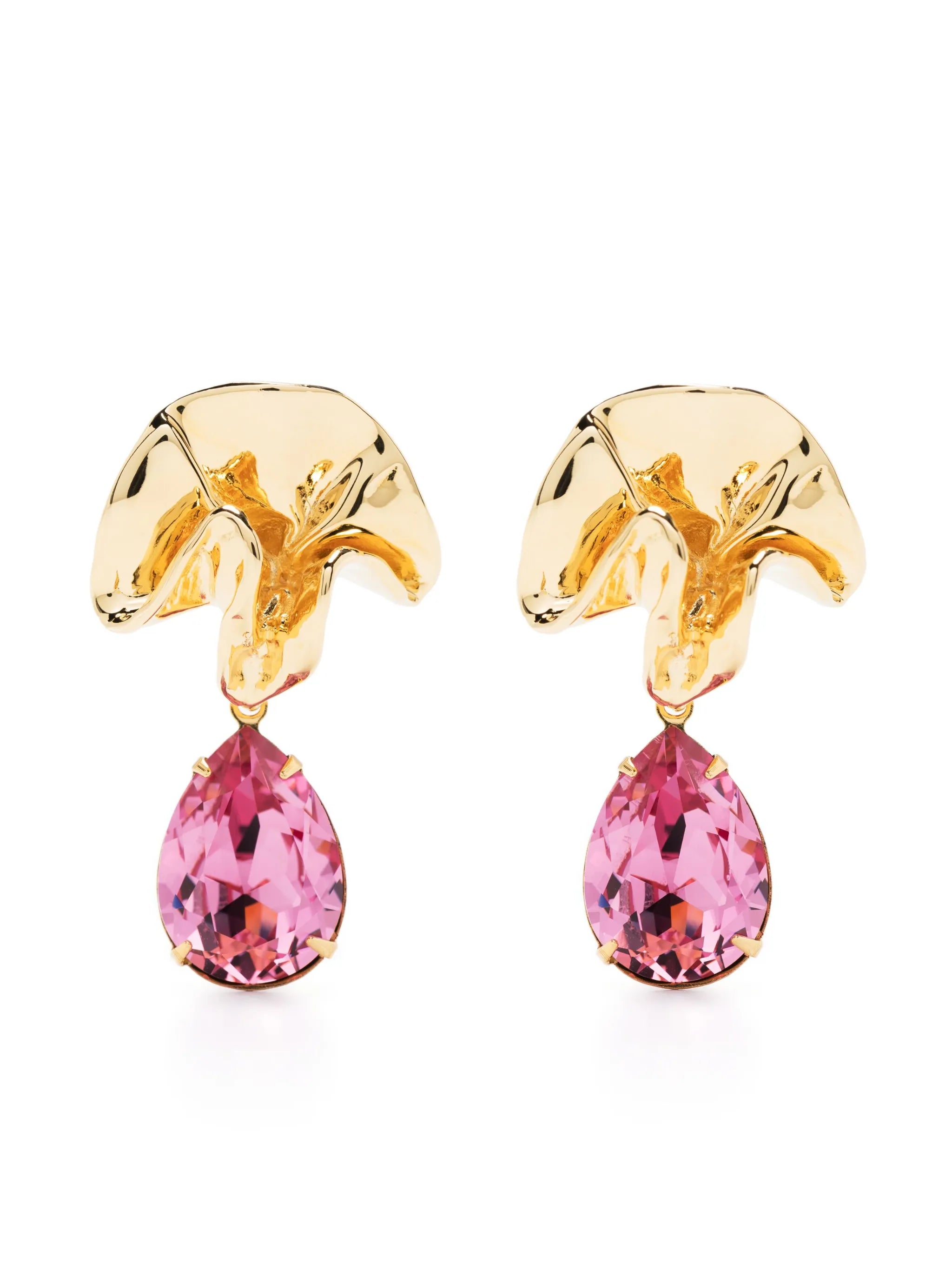 Delphinium mini drop earrings