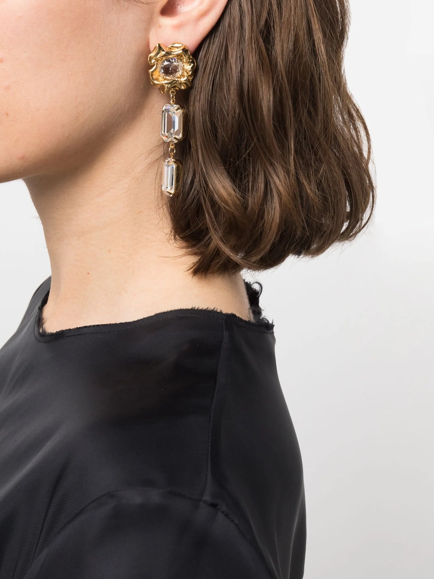 Ada crystal drop earrings