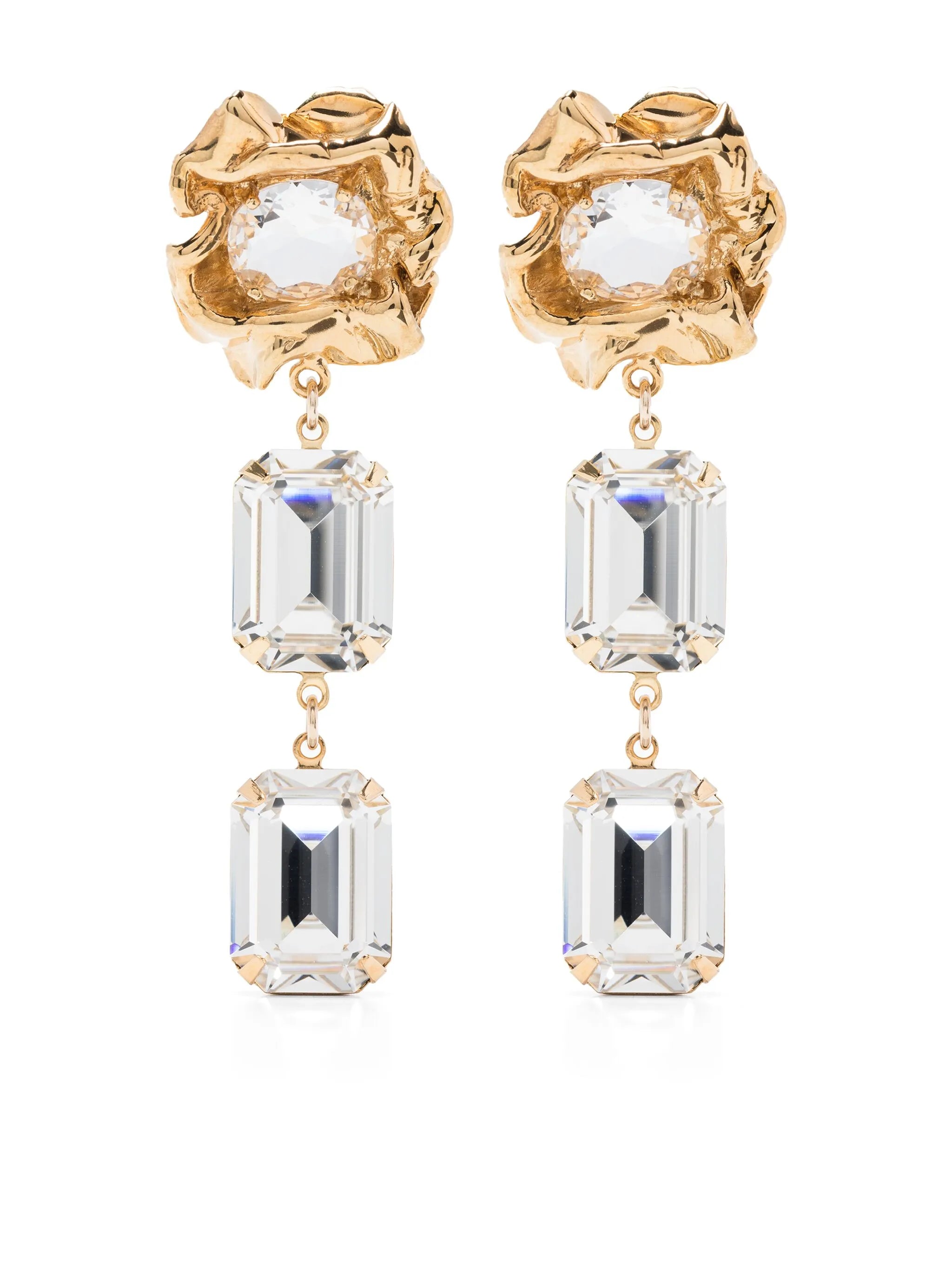 Ada crystal drop earrings