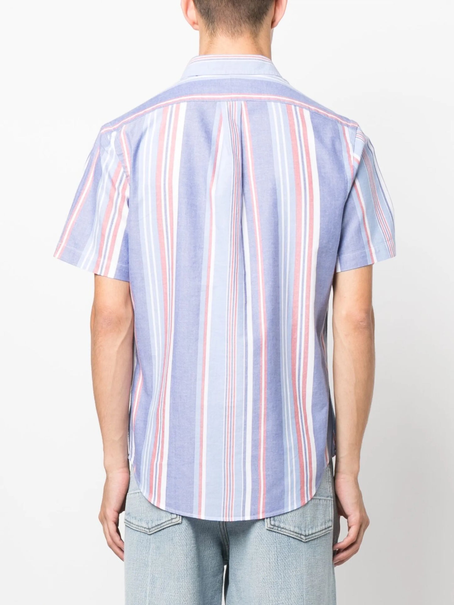striped short-sleeve shirt