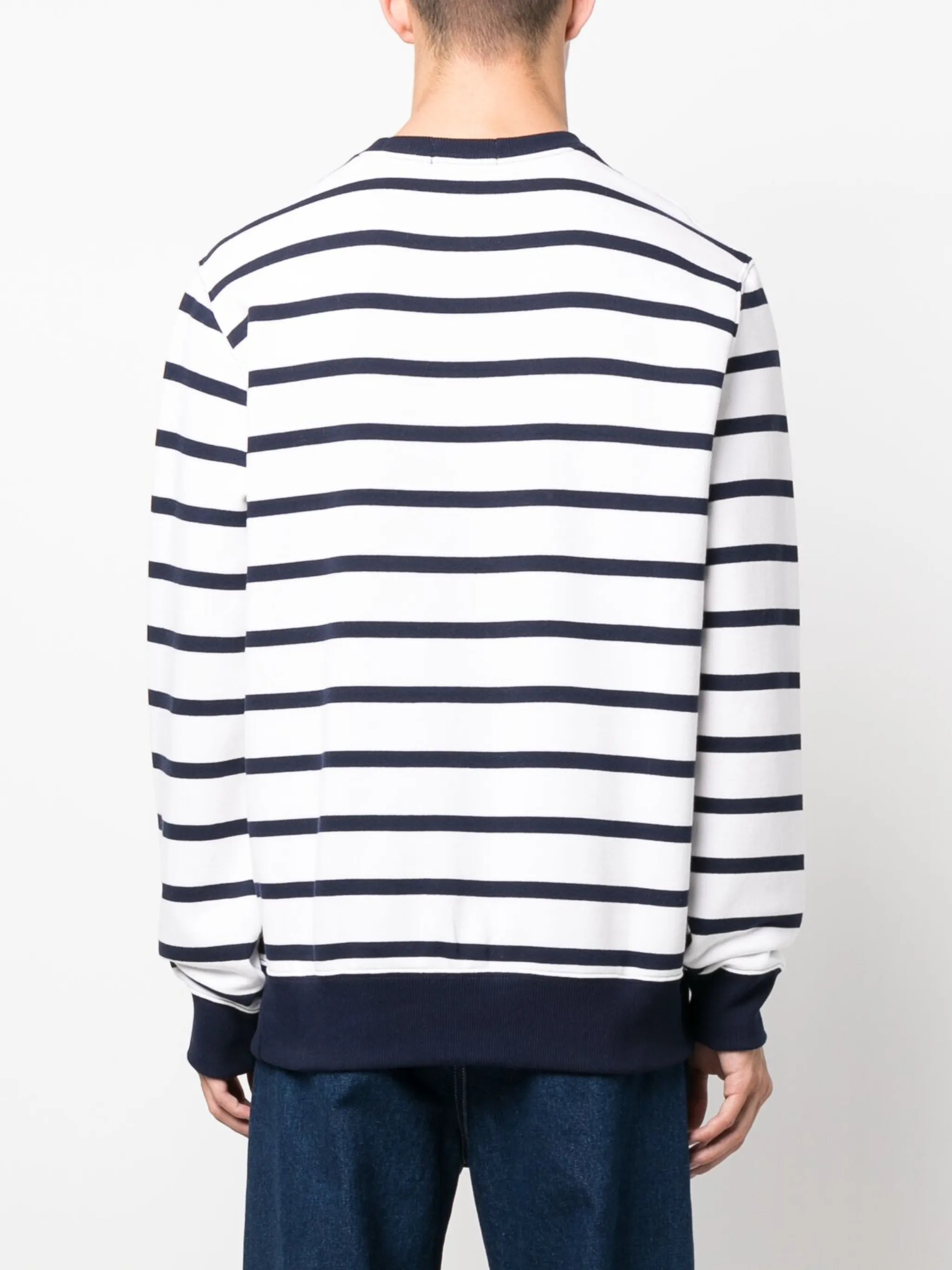 Polo-bear striped sweatshirt