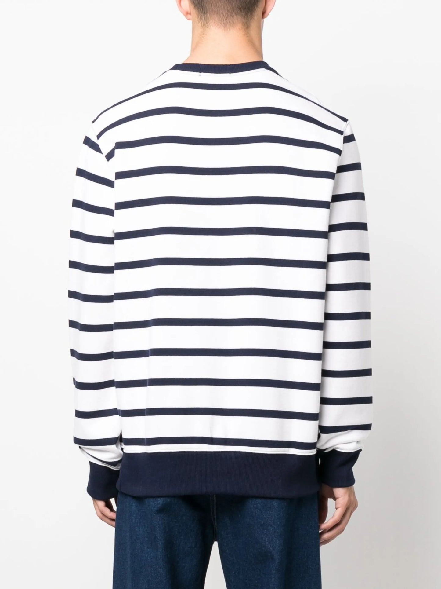 Polo-bear striped sweatshirt