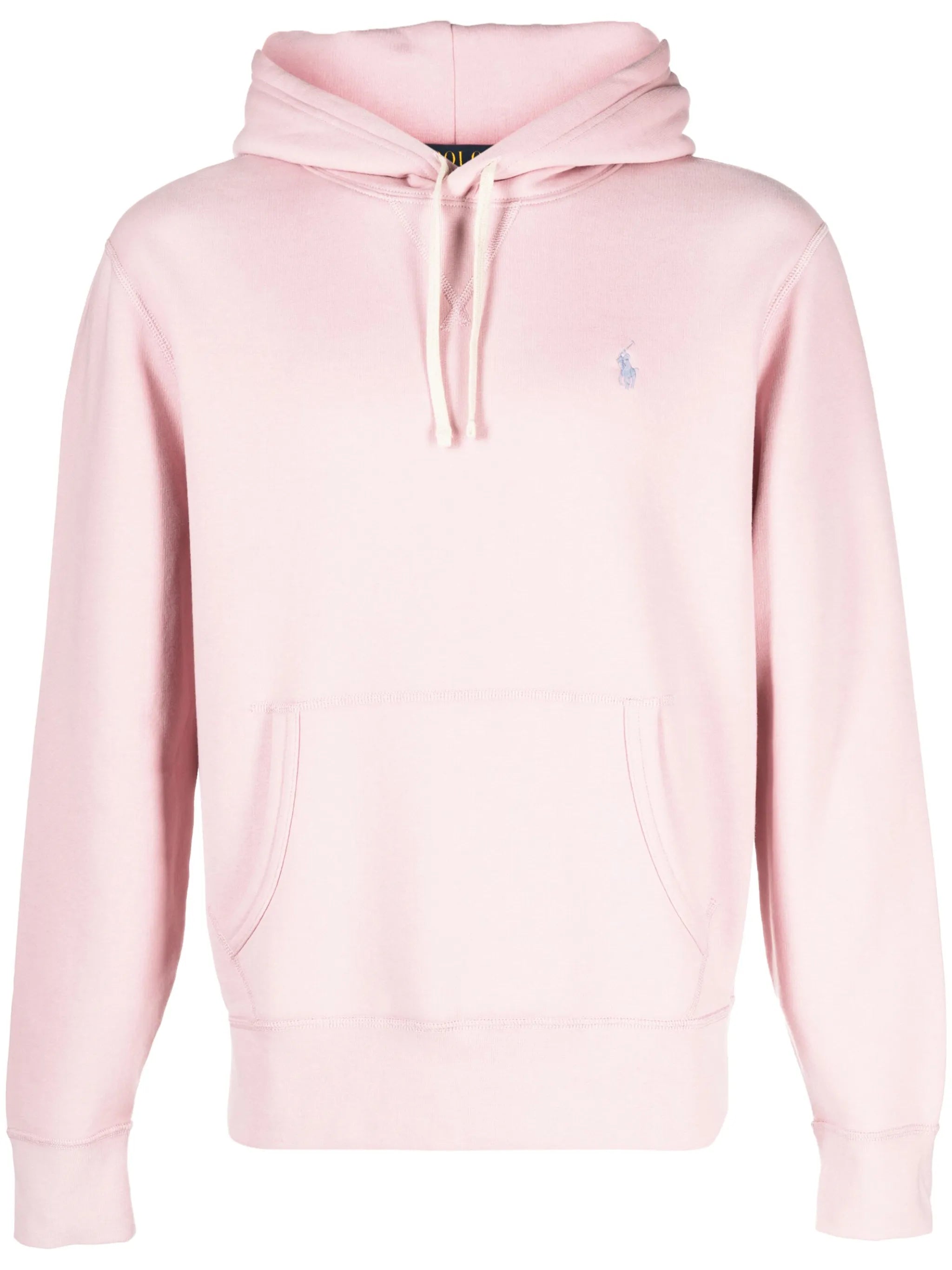 embroidered-logo long-sleeve hoodie