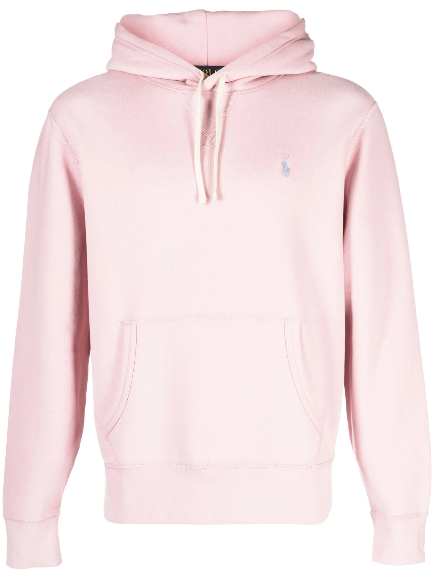 embroidered-logo long-sleeve hoodie