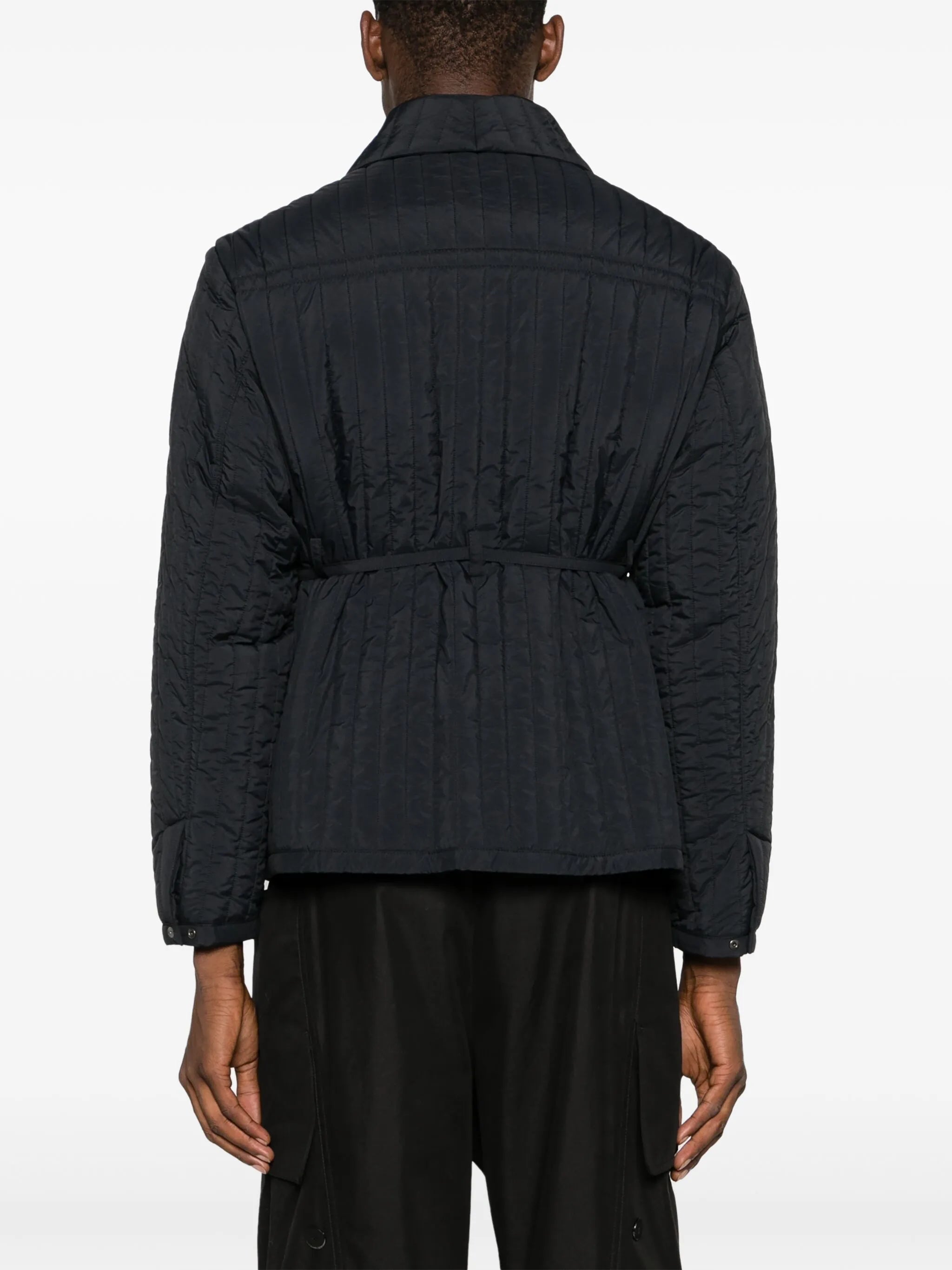 button-up quilted jacket