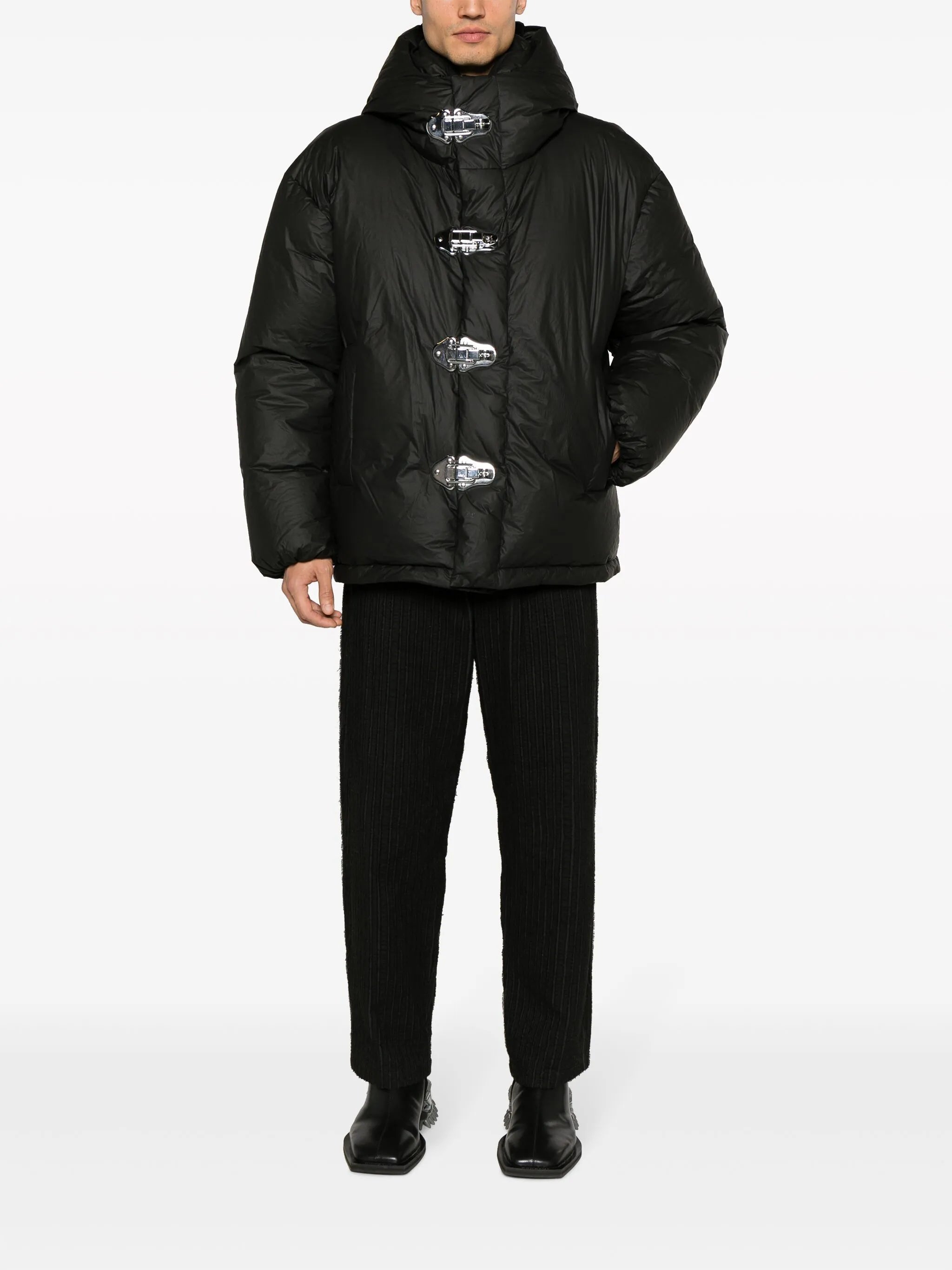 Latch down jacket