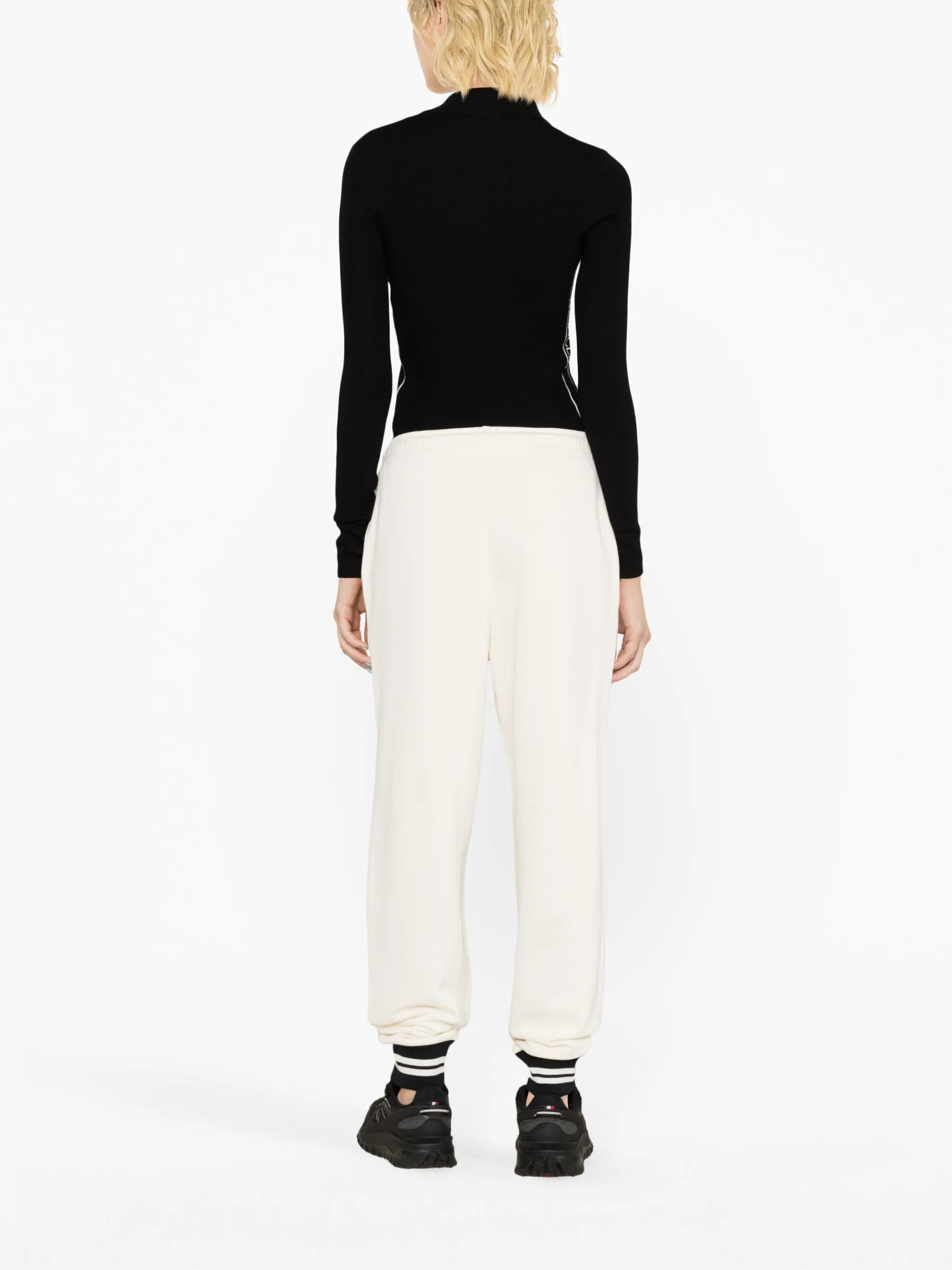 striped-trim track pants