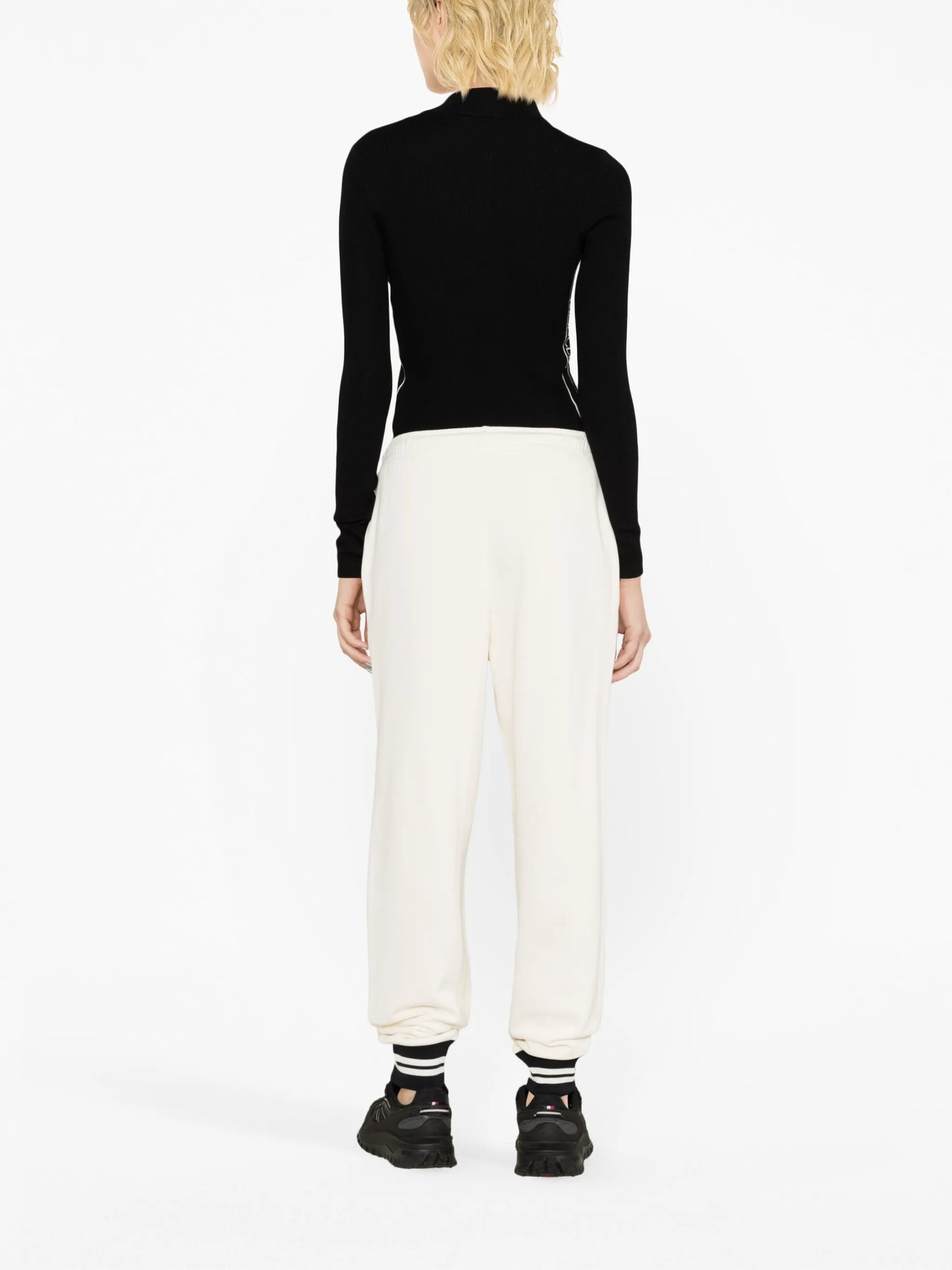 striped-trim track pants