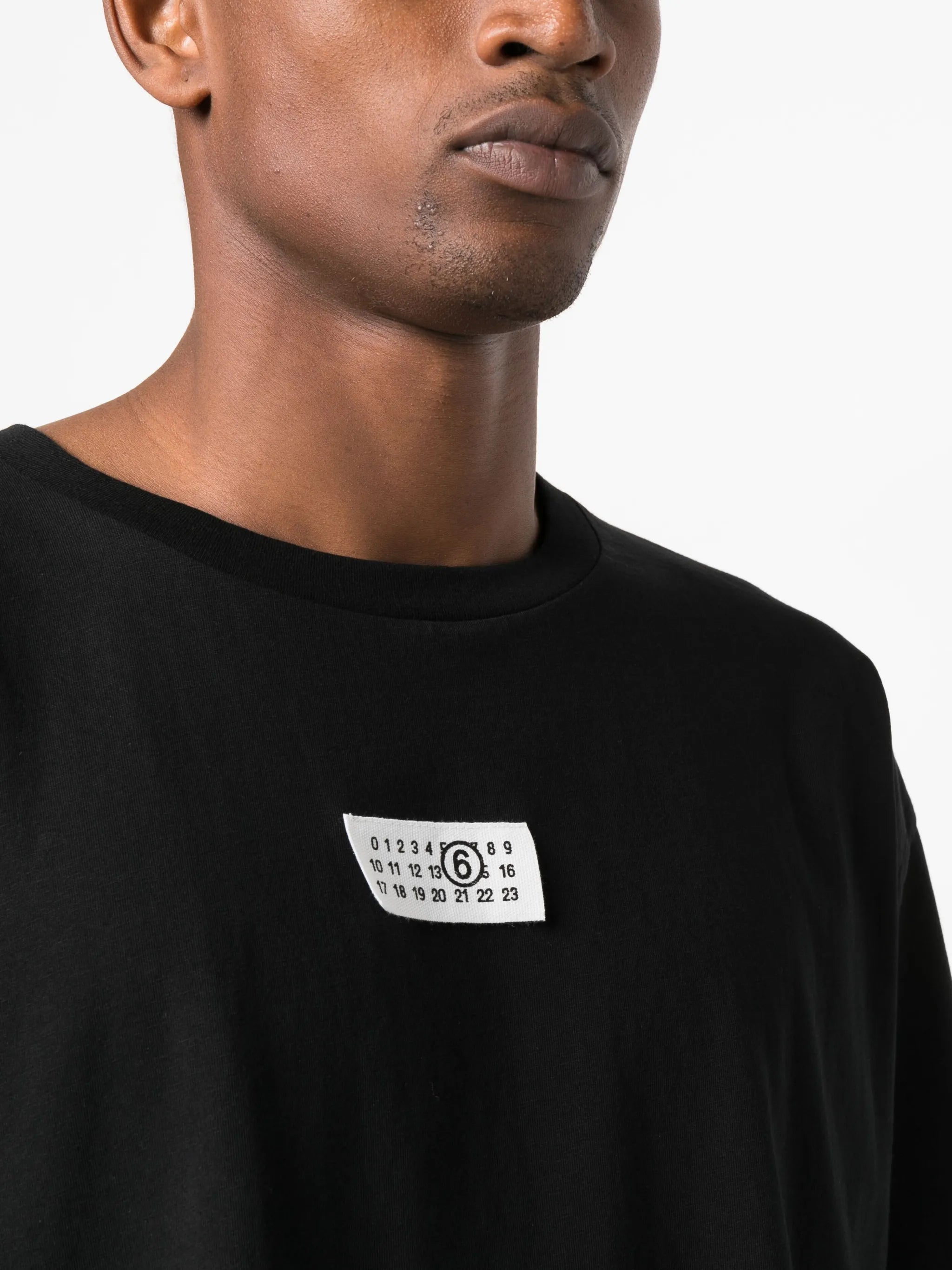 logo-patch cotton T-shirt