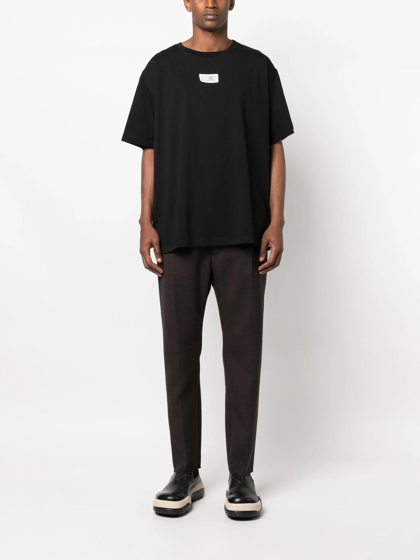logo-patch cotton T-shirt