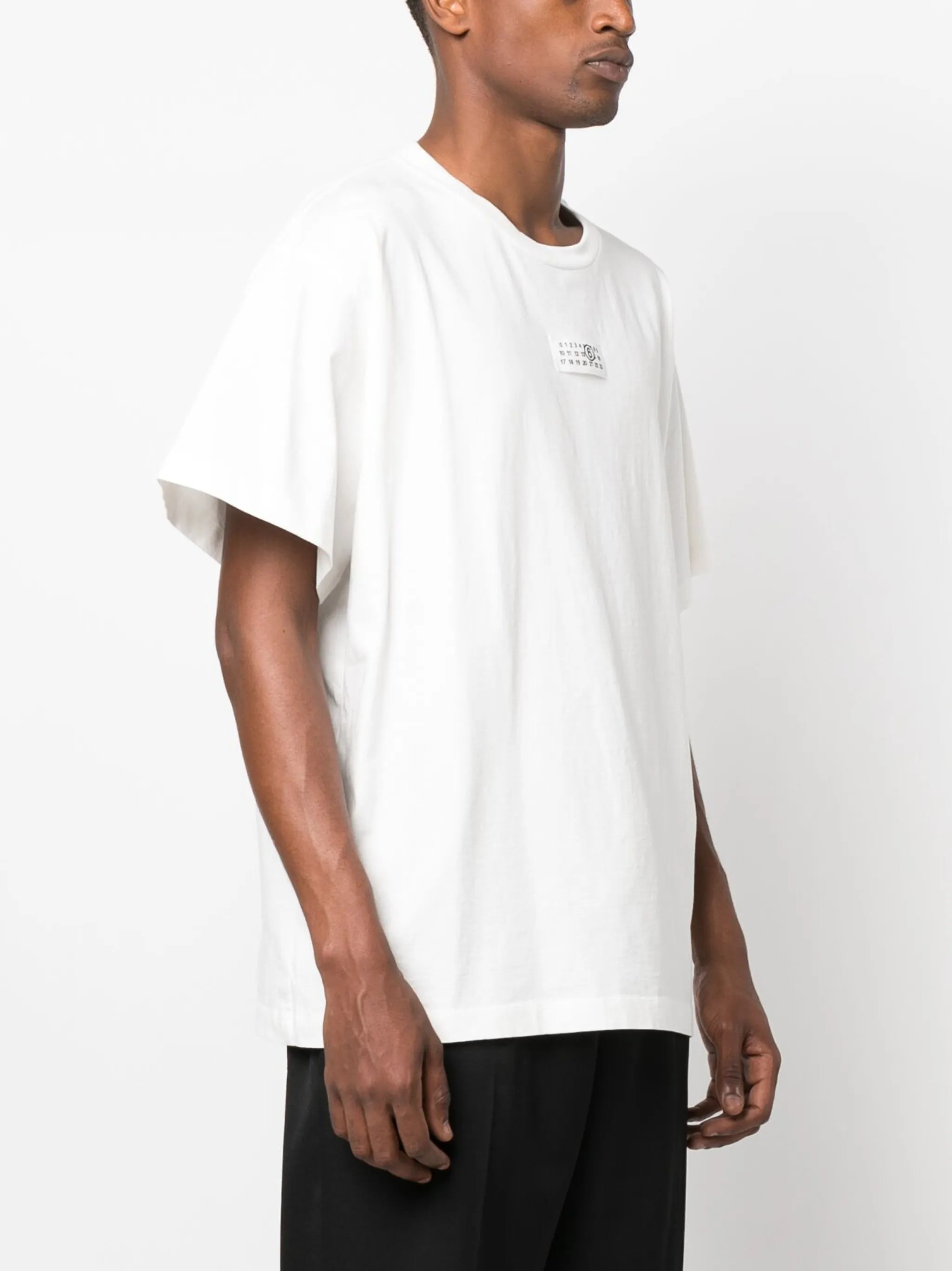 logo-patch cotton T-shirt
