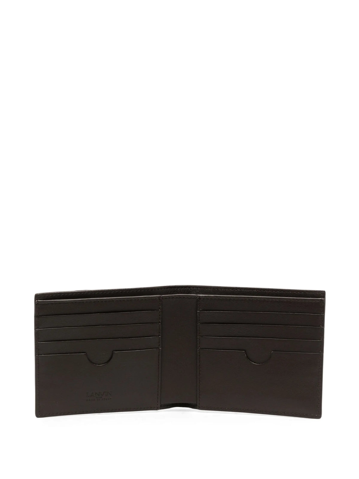 two-tone leather bifold wallet