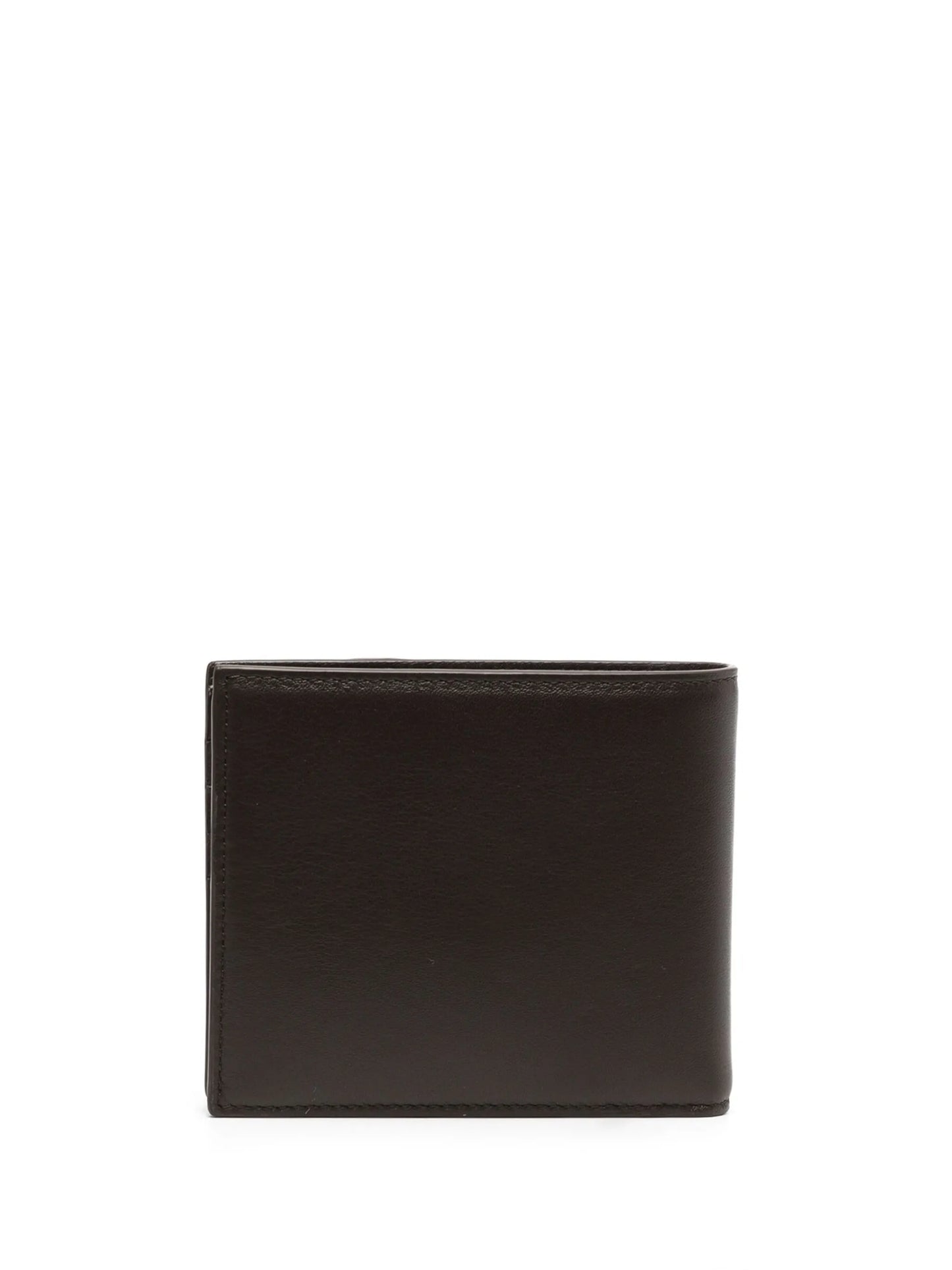 two-tone leather bifold wallet